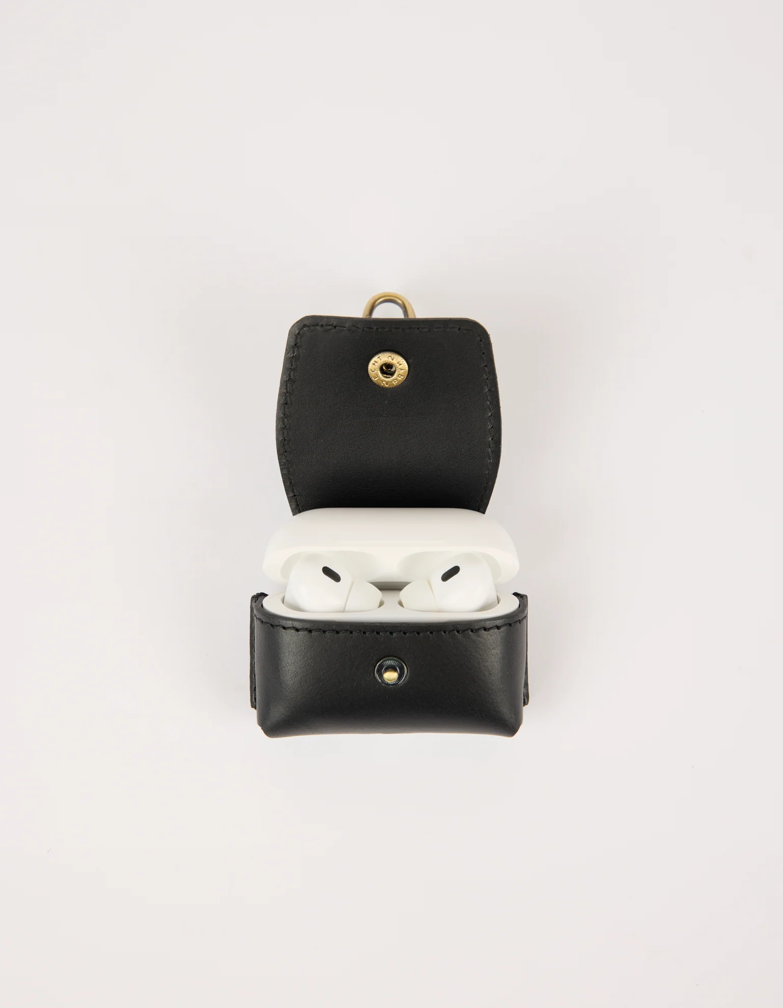 Airpods Case - Black Classic Leather - Image 3