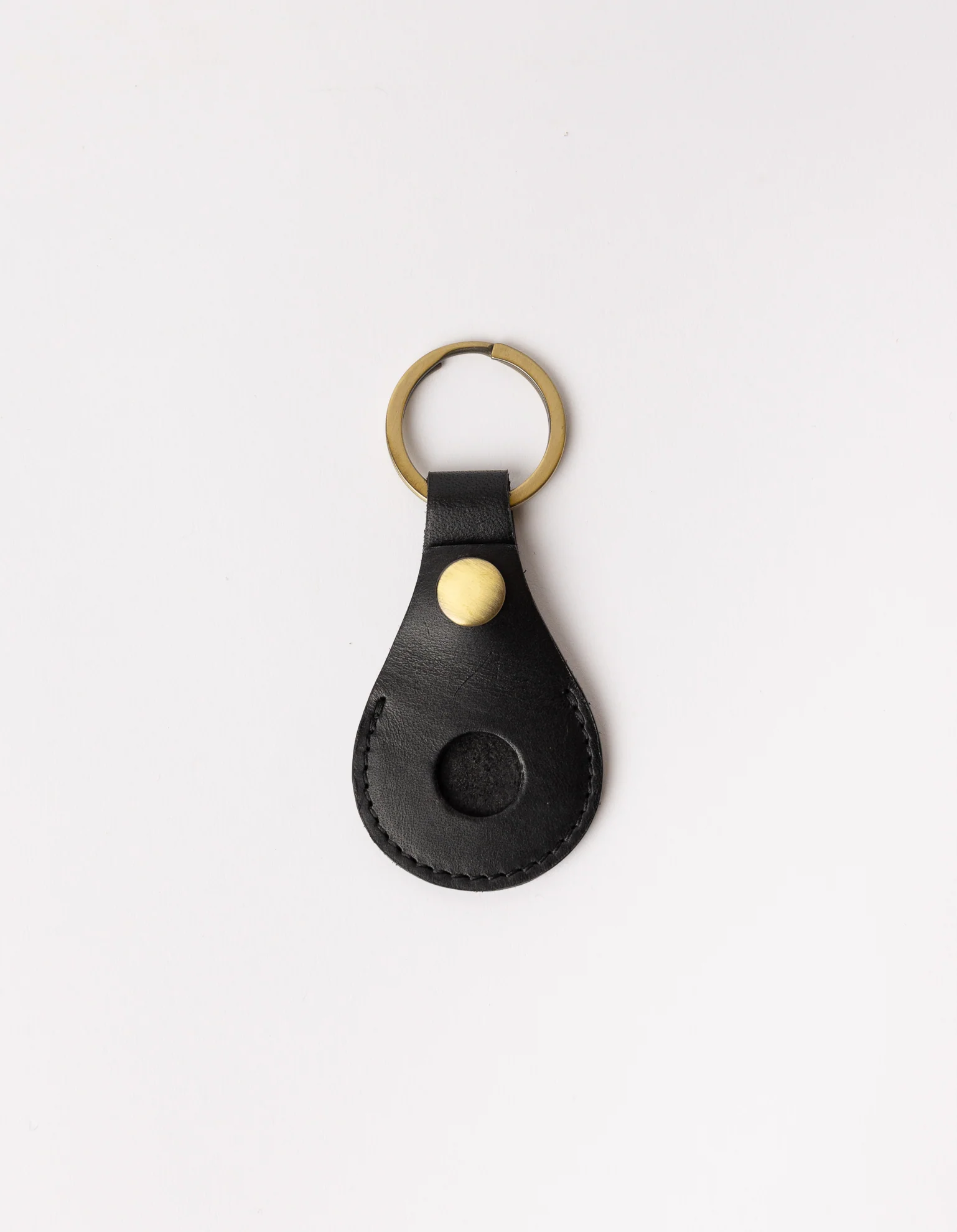 Airtag Holder - Black Classic Leather - Image 3