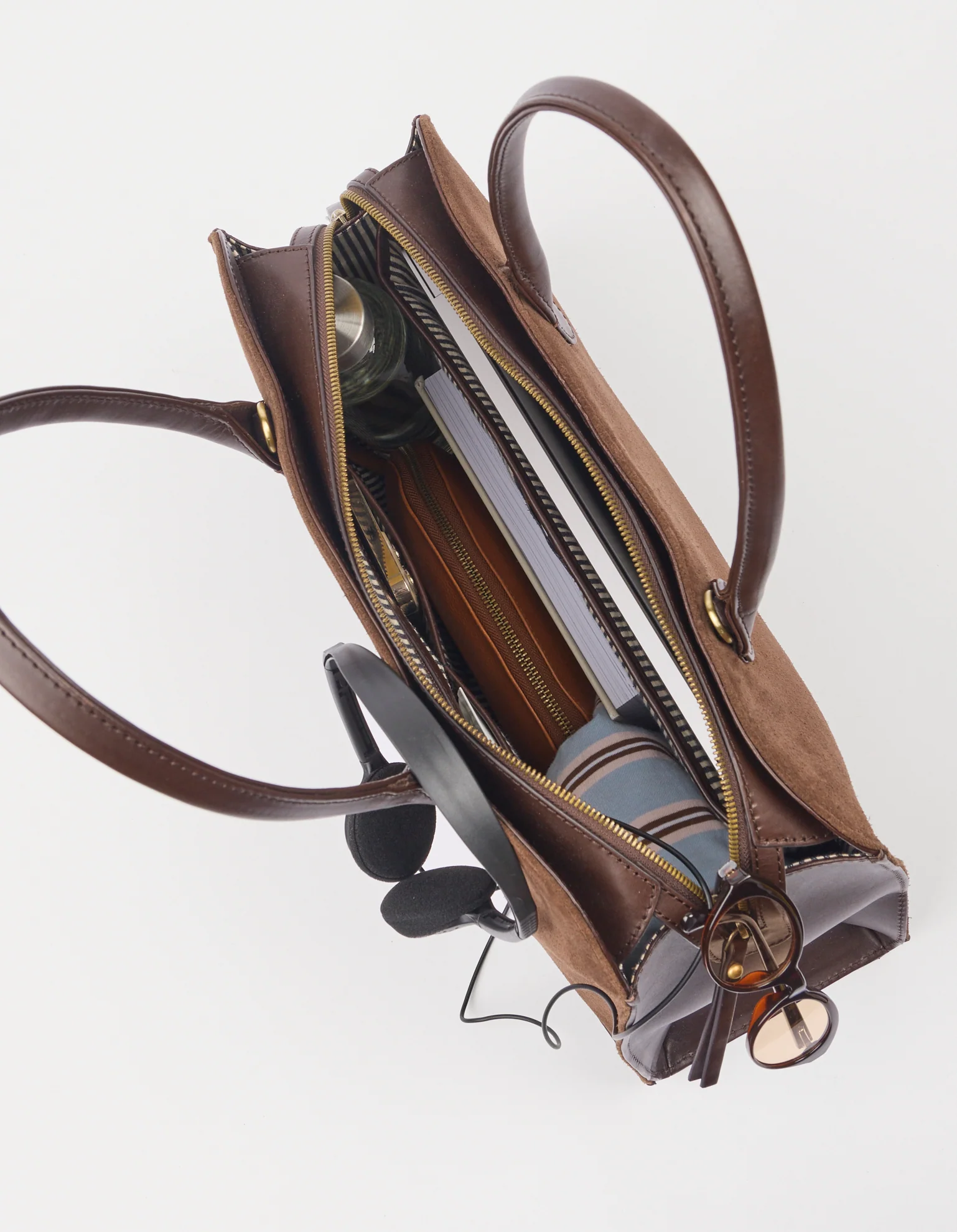 Alma - Chocolate Suède with Stromboli Leather - Image 5