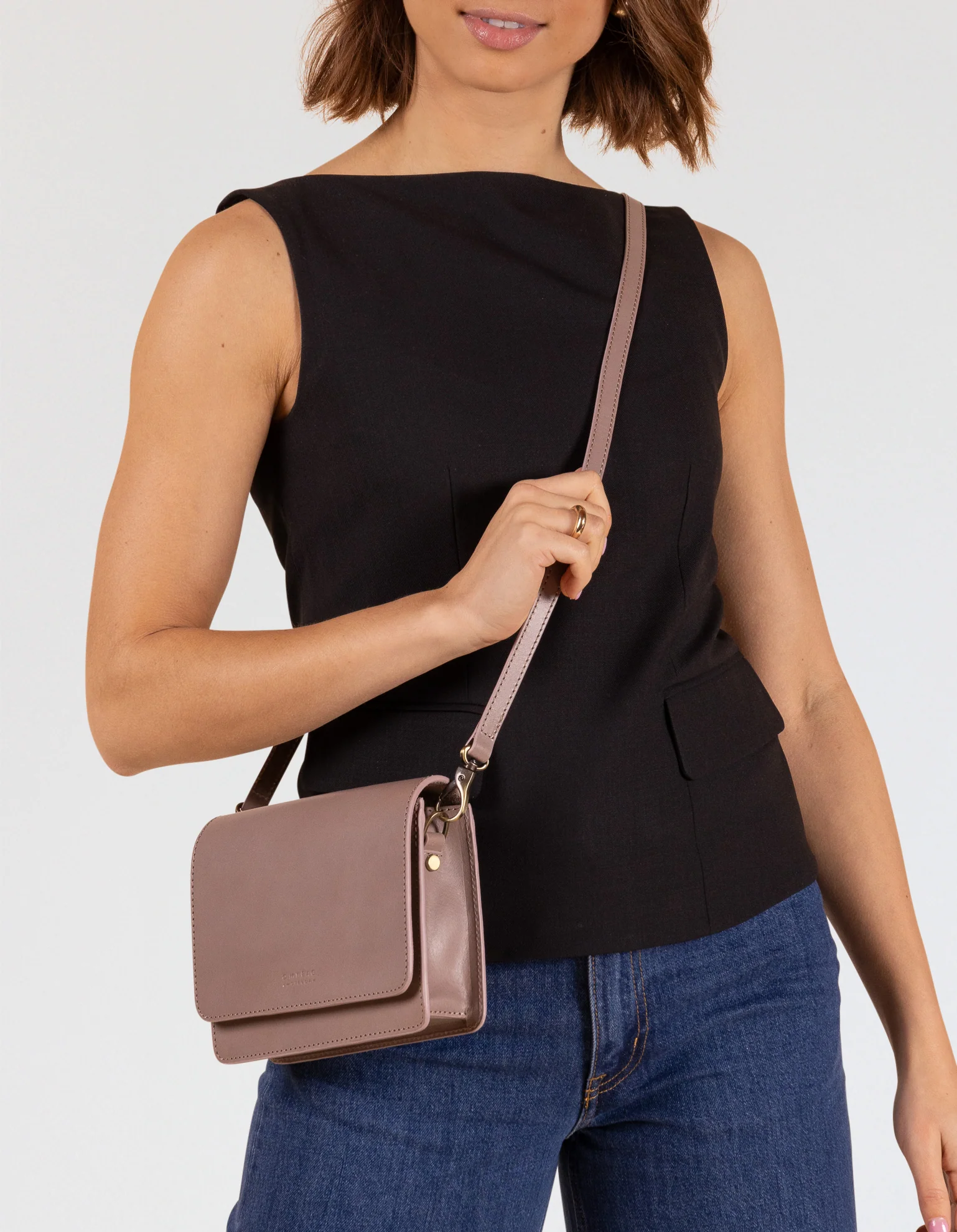 Audrey Mini - Pale Mauve Classic Leather - Image 7