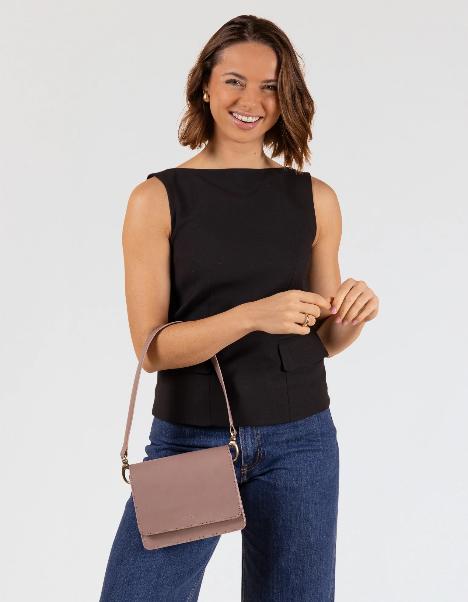 Audrey Mini - Pale Mauve Classic Leather - Image 8