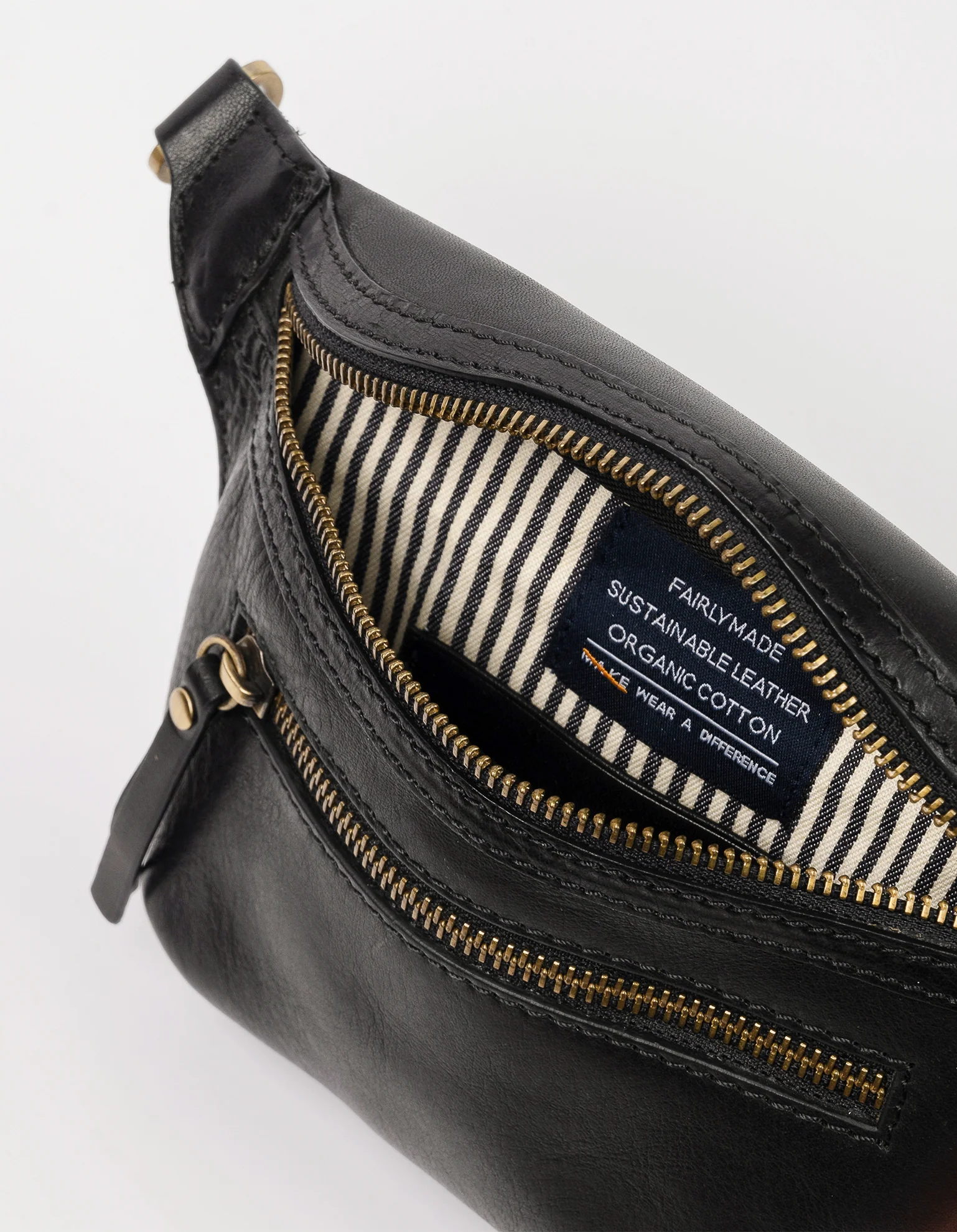 Beck's Bum Bag - Black Stromboli Leather - Image 3