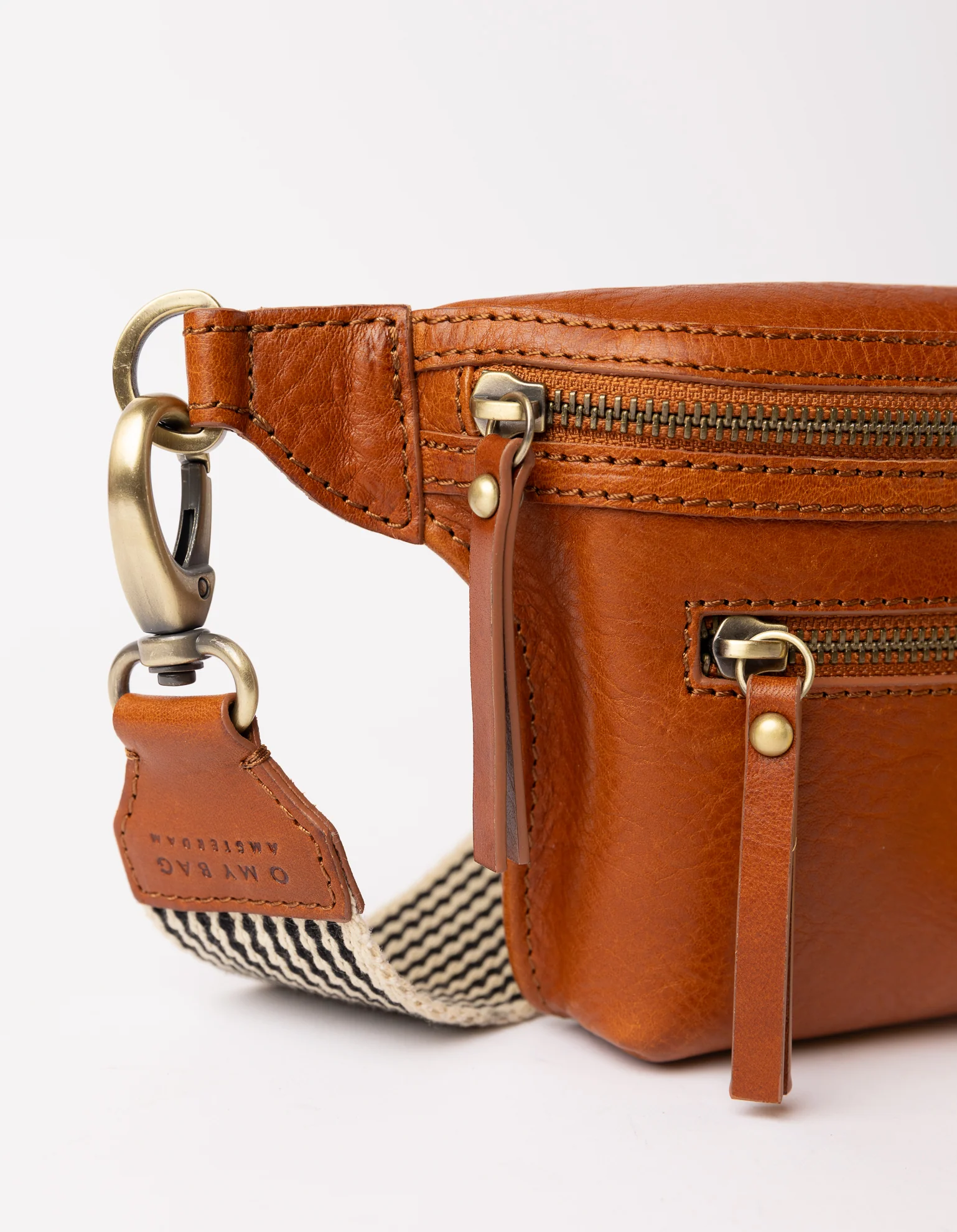 Beck's Bum Bag - Cognac Stromboli Leather - Image 4