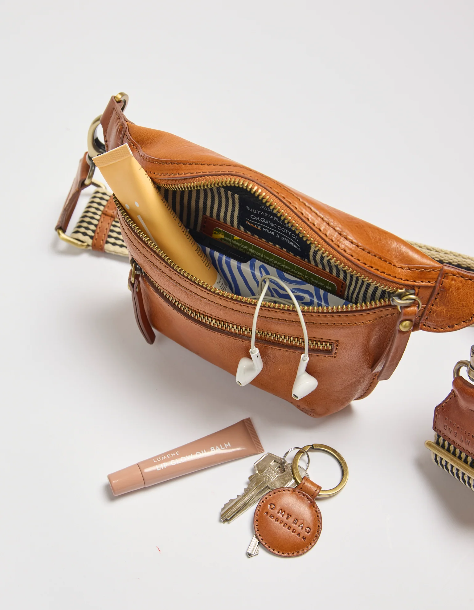 Beck's Bum Bag - Cognac Stromboli Leather - Image 7