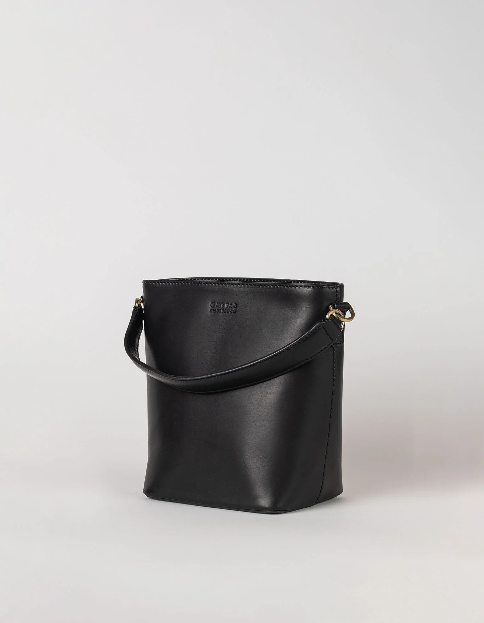 Bobbi Bucket Bag Midi - Black Classic Leather - Image 3