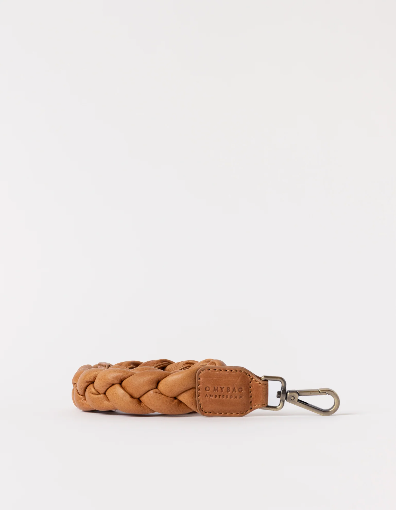 Braided Shoulder Strap - Wild Oak Soft Grain Leather - Image 2