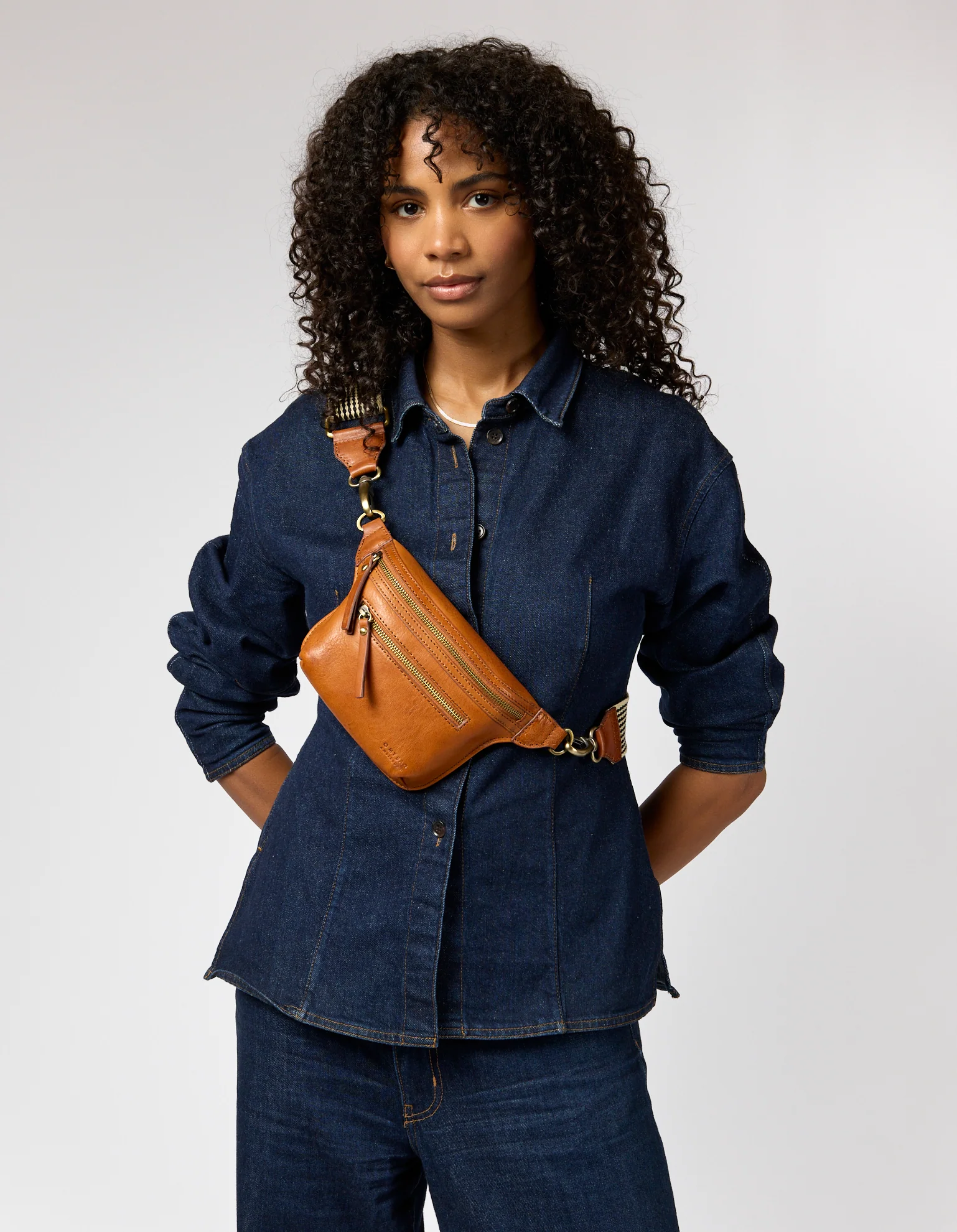 Beck's Bum Bag - Cognac Stromboli Leather - Image 5
