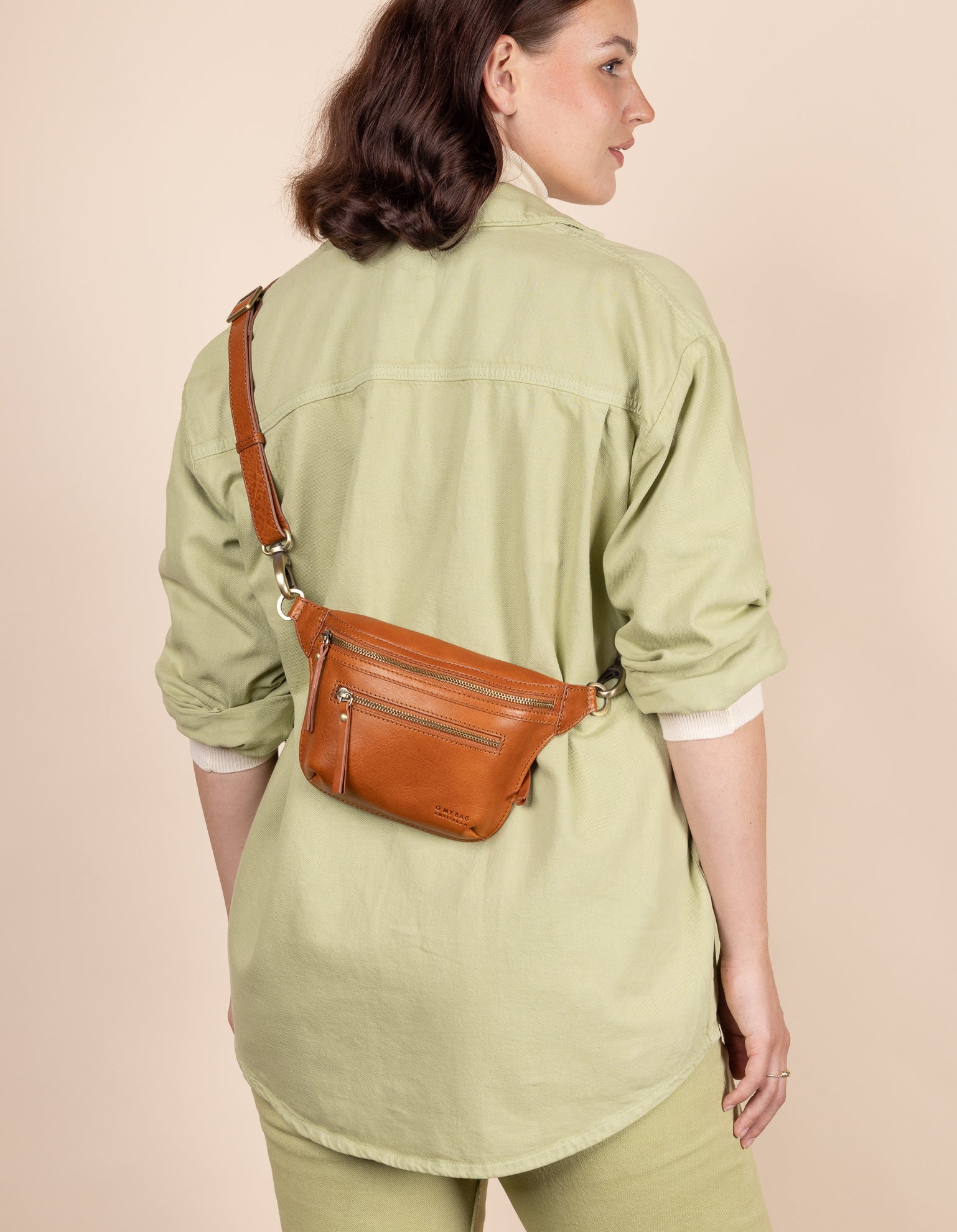 Bum Bag Strap - Cognac Stromboli Leather - Image 4