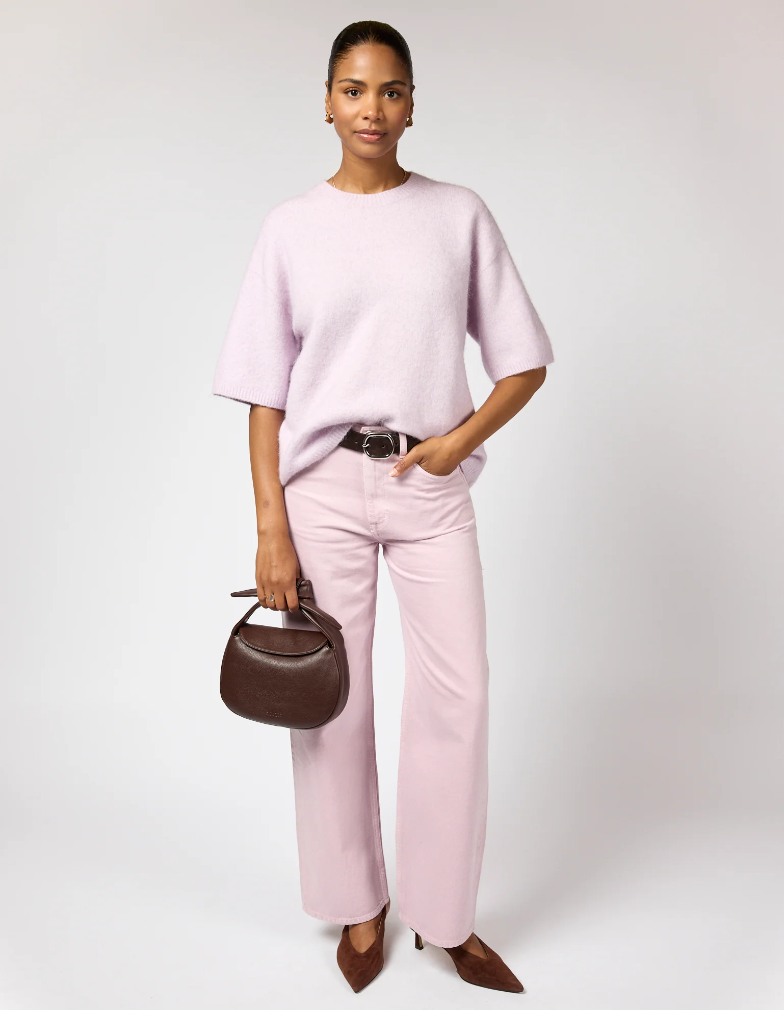 Coco Croissant - Chocolate Soft Grain Leather - Image 11