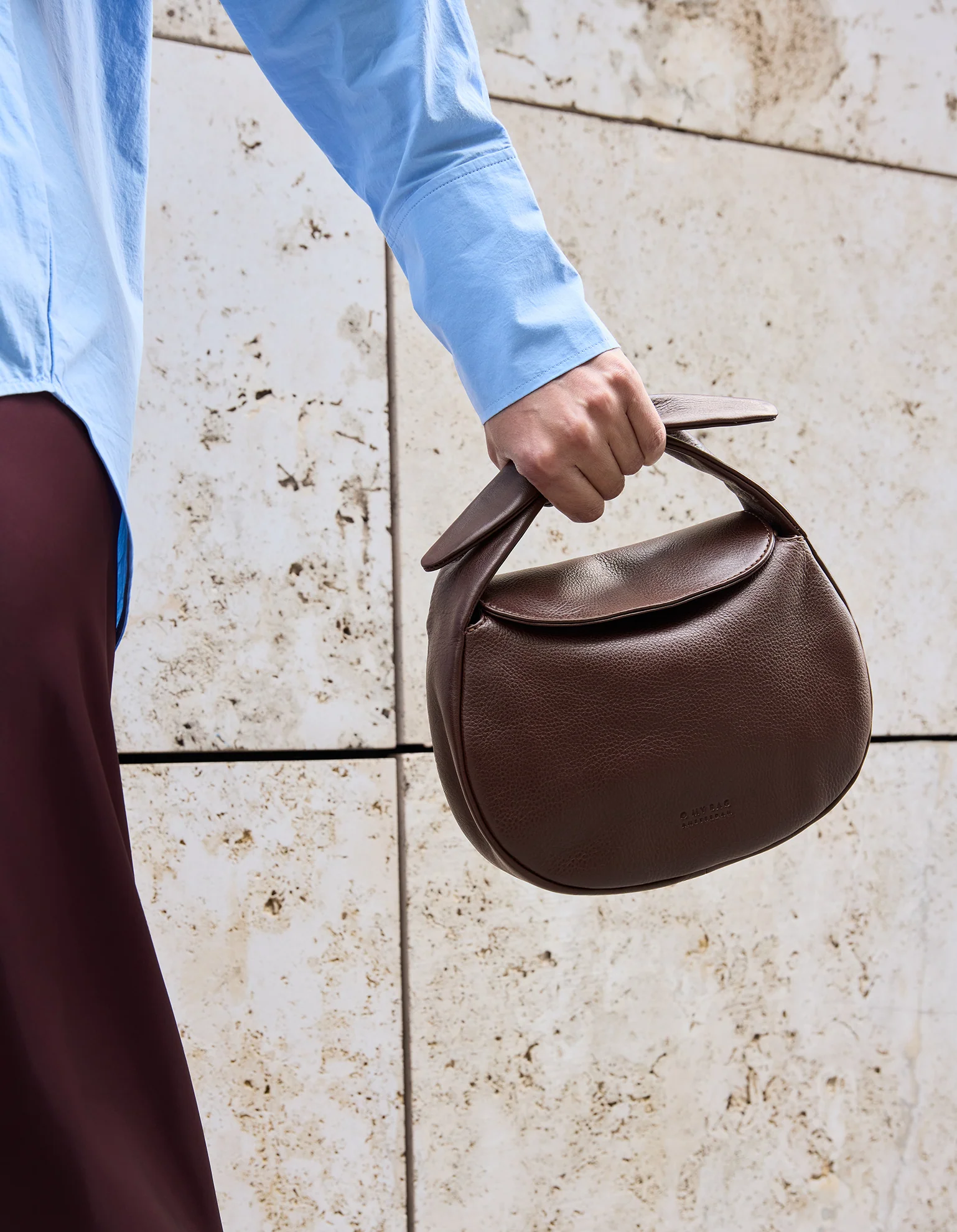 Coco Croissant - Chocolate Soft Grain Leather - Image 12