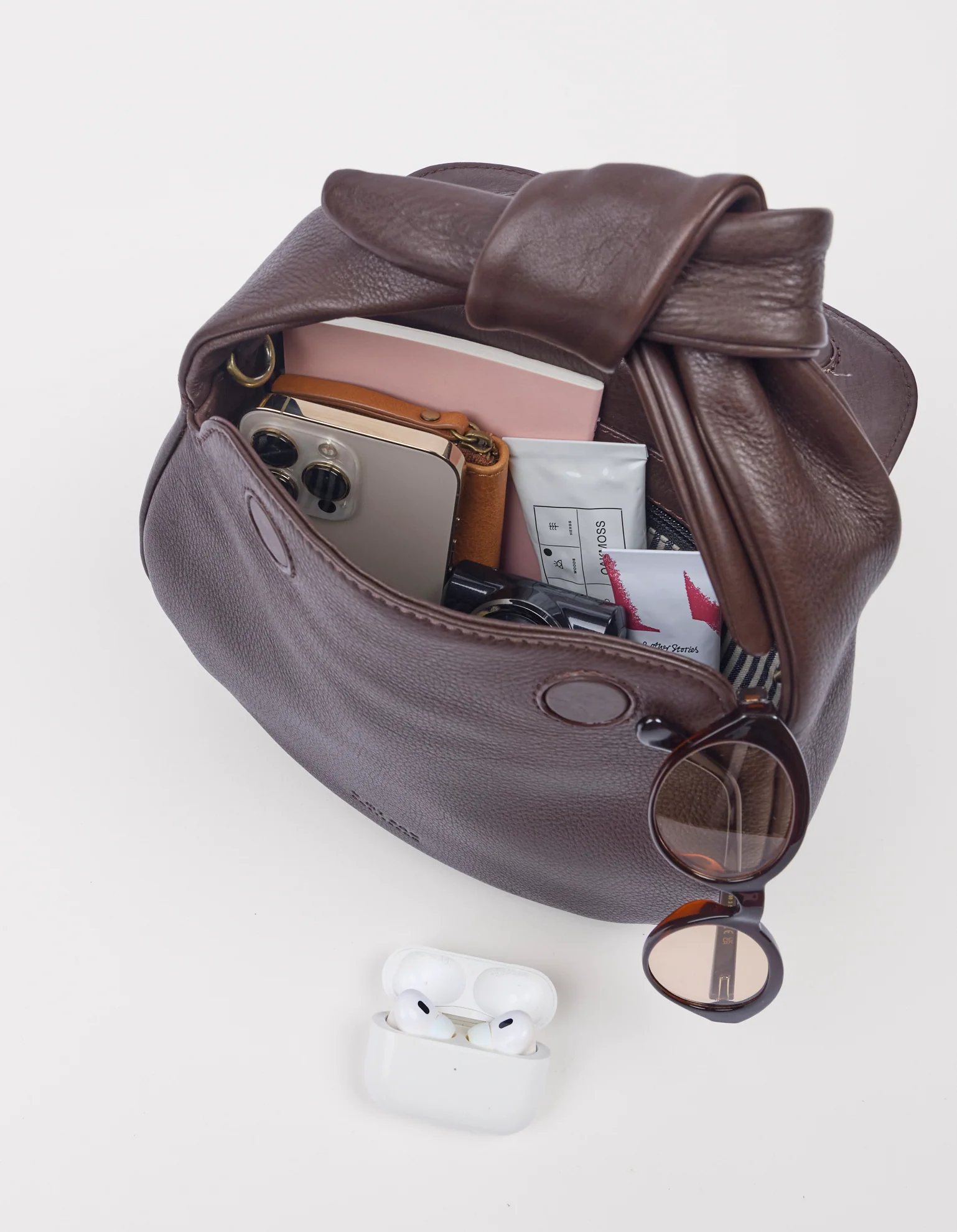 Coco Croissant - Chocolate Soft Grain Leather - Image 7