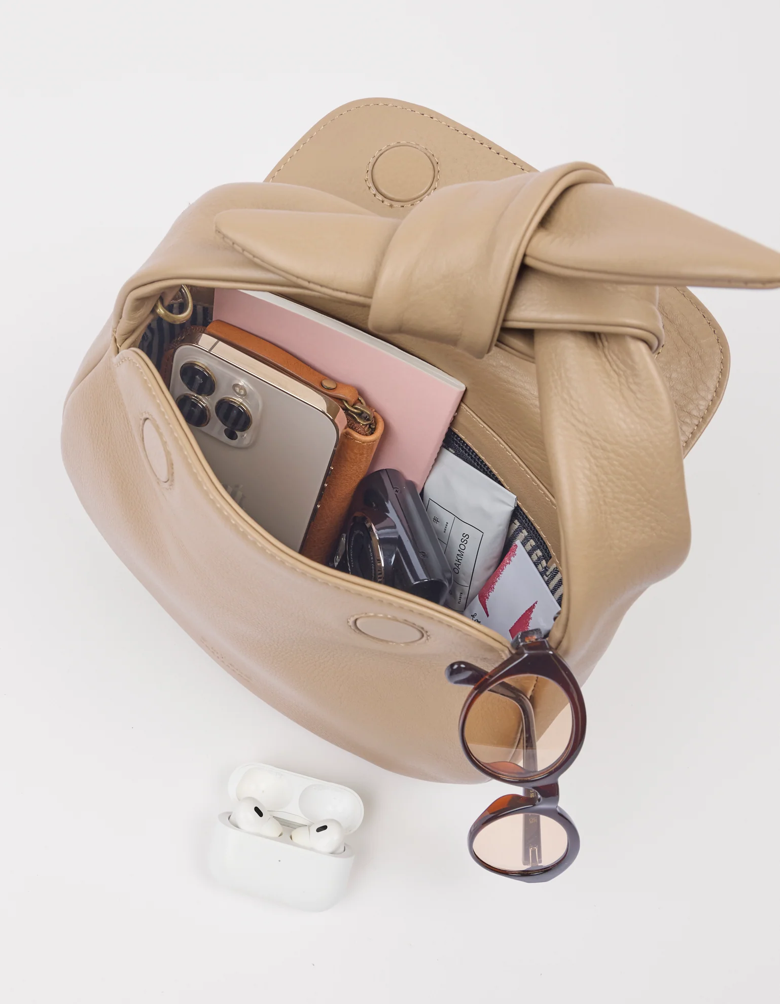Coco Croissant - Dark Sand Soft Grain Leather - Image 5