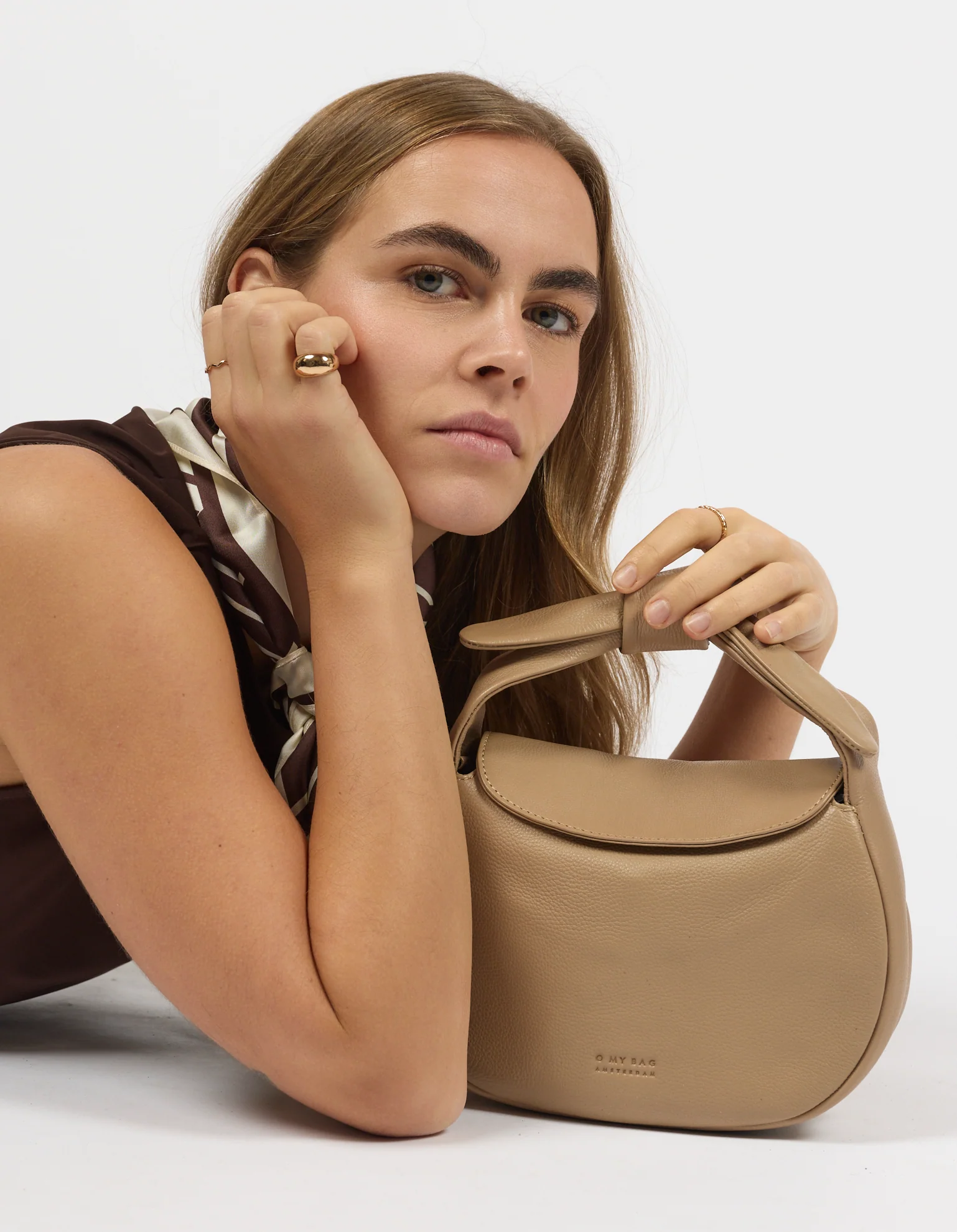 Coco Croissant - Dark Sand Soft Grain Leather - Image 6