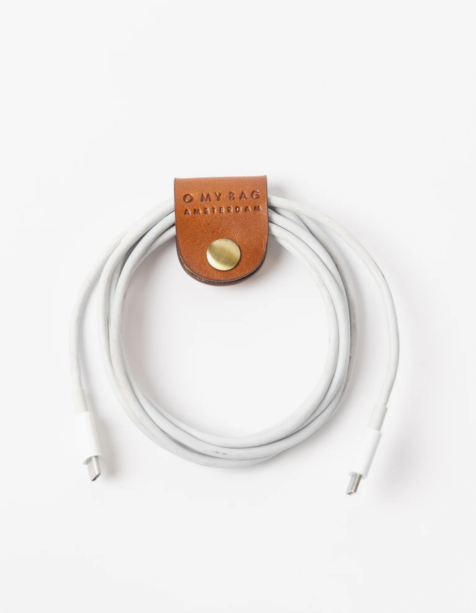 Cord Organizer - Cognac Classic Leather - Image 3