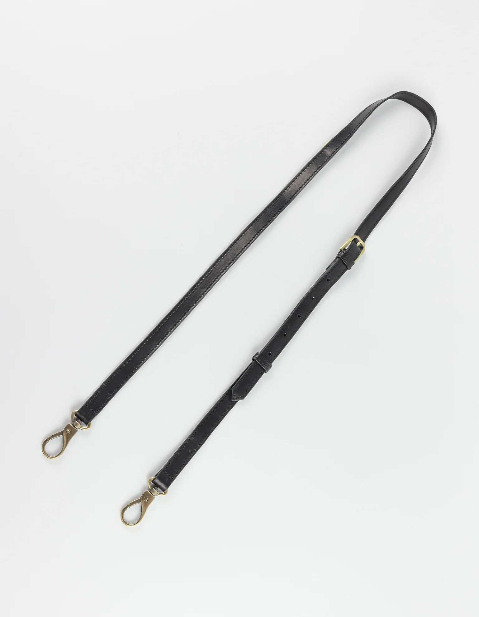 Crossbody Strap - Black Classic Leather