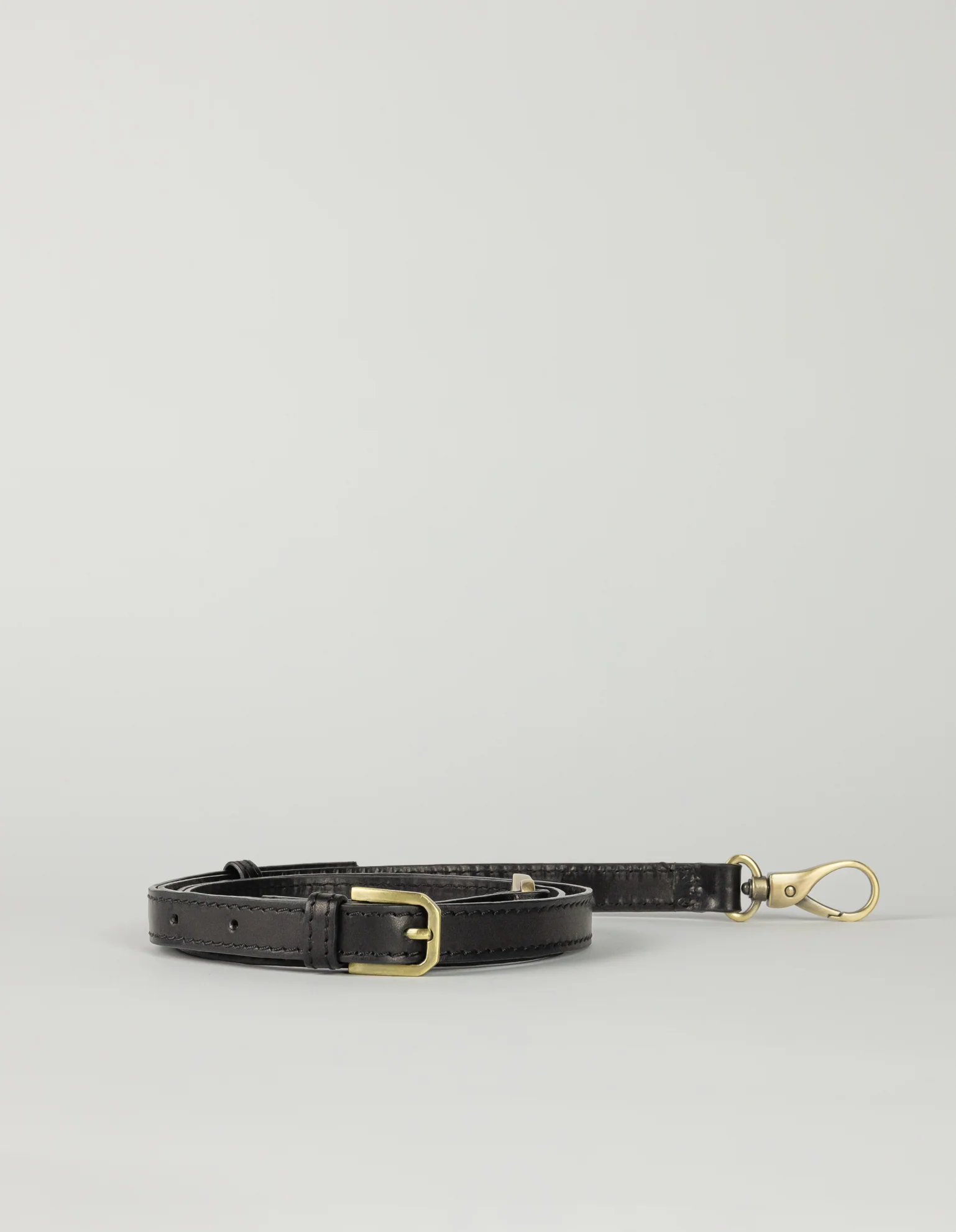 Crossbody Strap - Black Classic Leather - Image 2