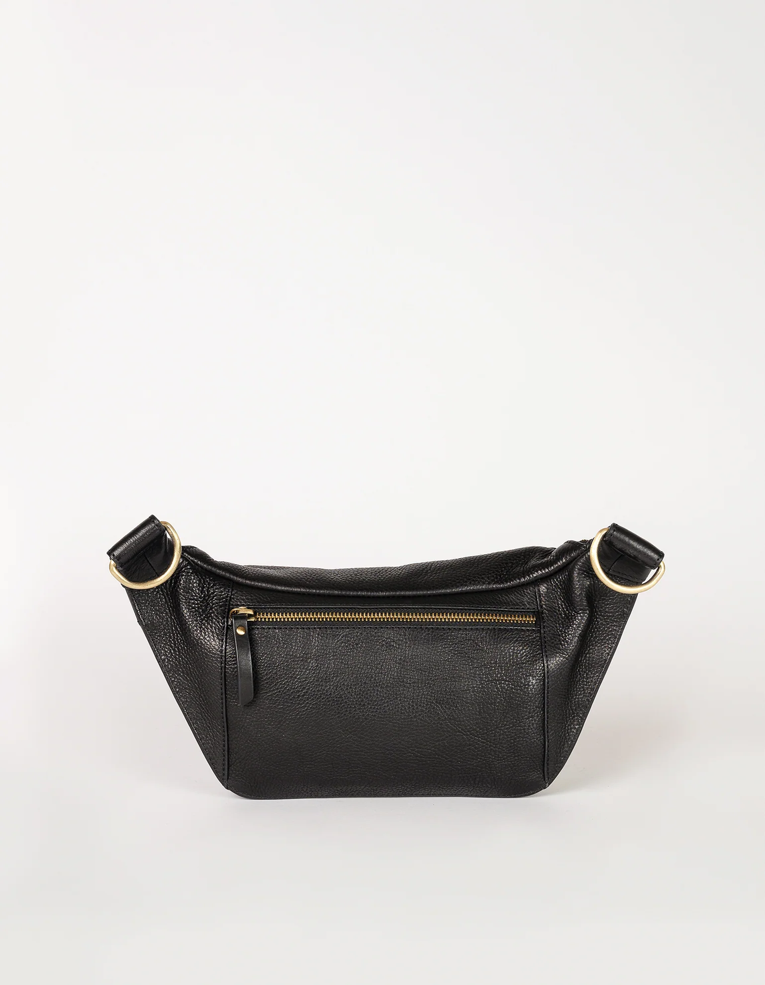 Drew Bum Bag - Black Soft Grain Leather - Image 3
