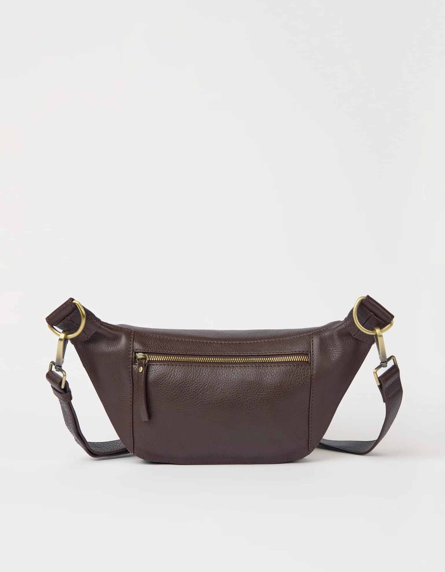 Drew Bum Bag - Chocolate Soft Grain Leather - Image 3