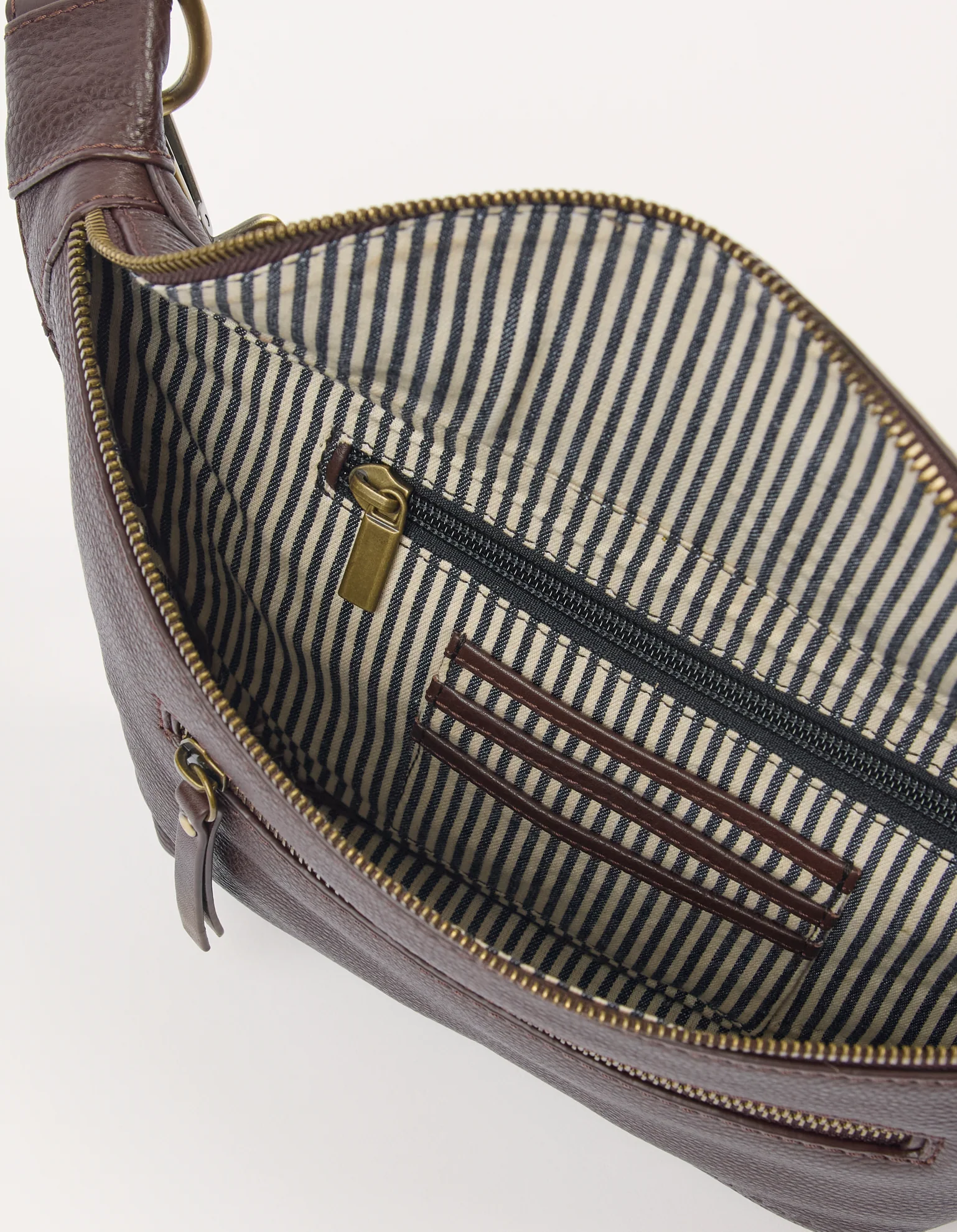 Drew Bum Bag - Chocolate Soft Grain Leather - Image 4