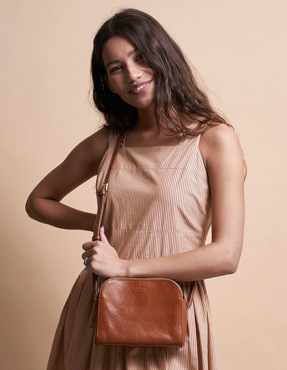 Emily - Leather Strap - Cognac Stromboli Leather - Image 5