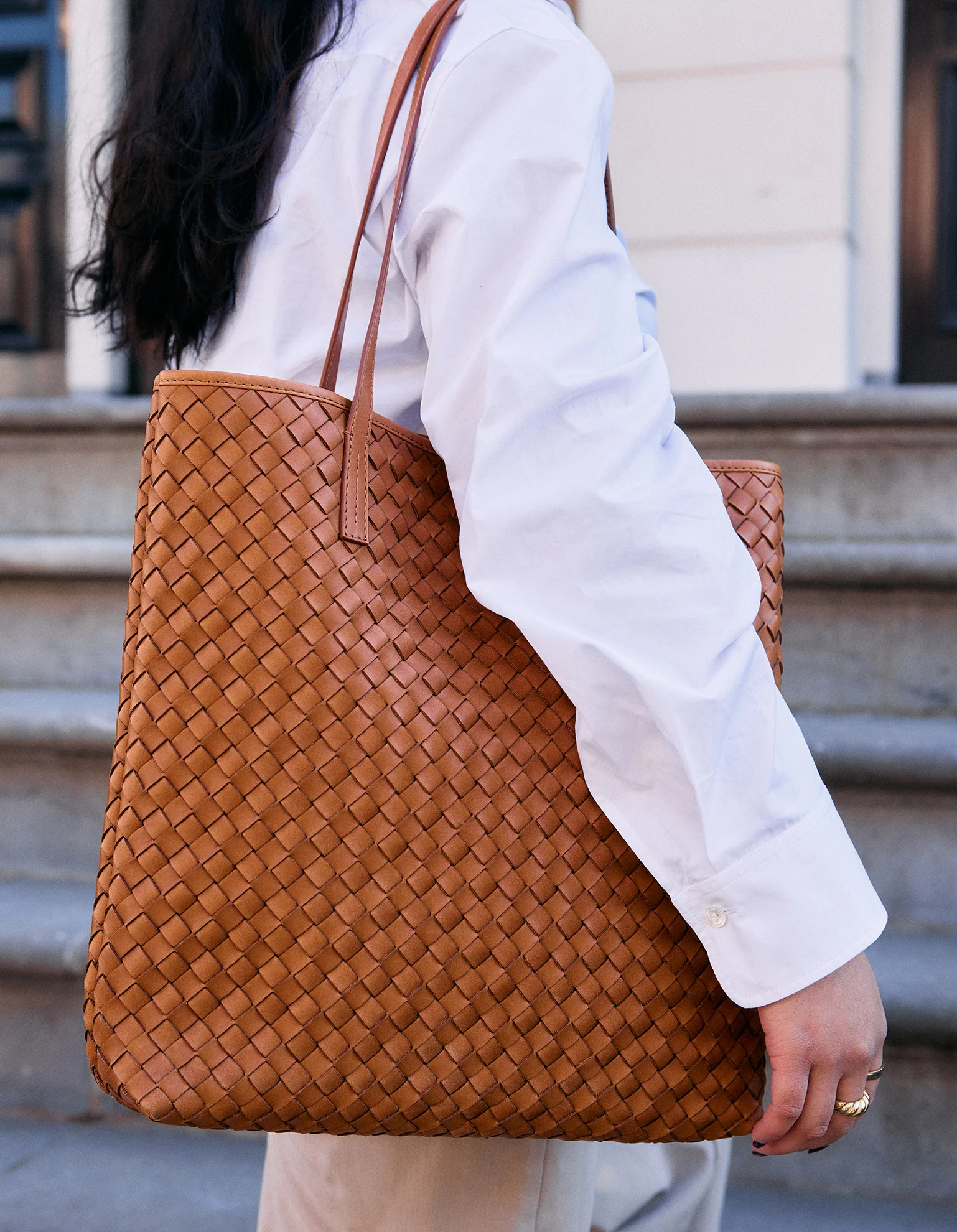 Georgia - Cognac Woven Classic Leather - Image 6