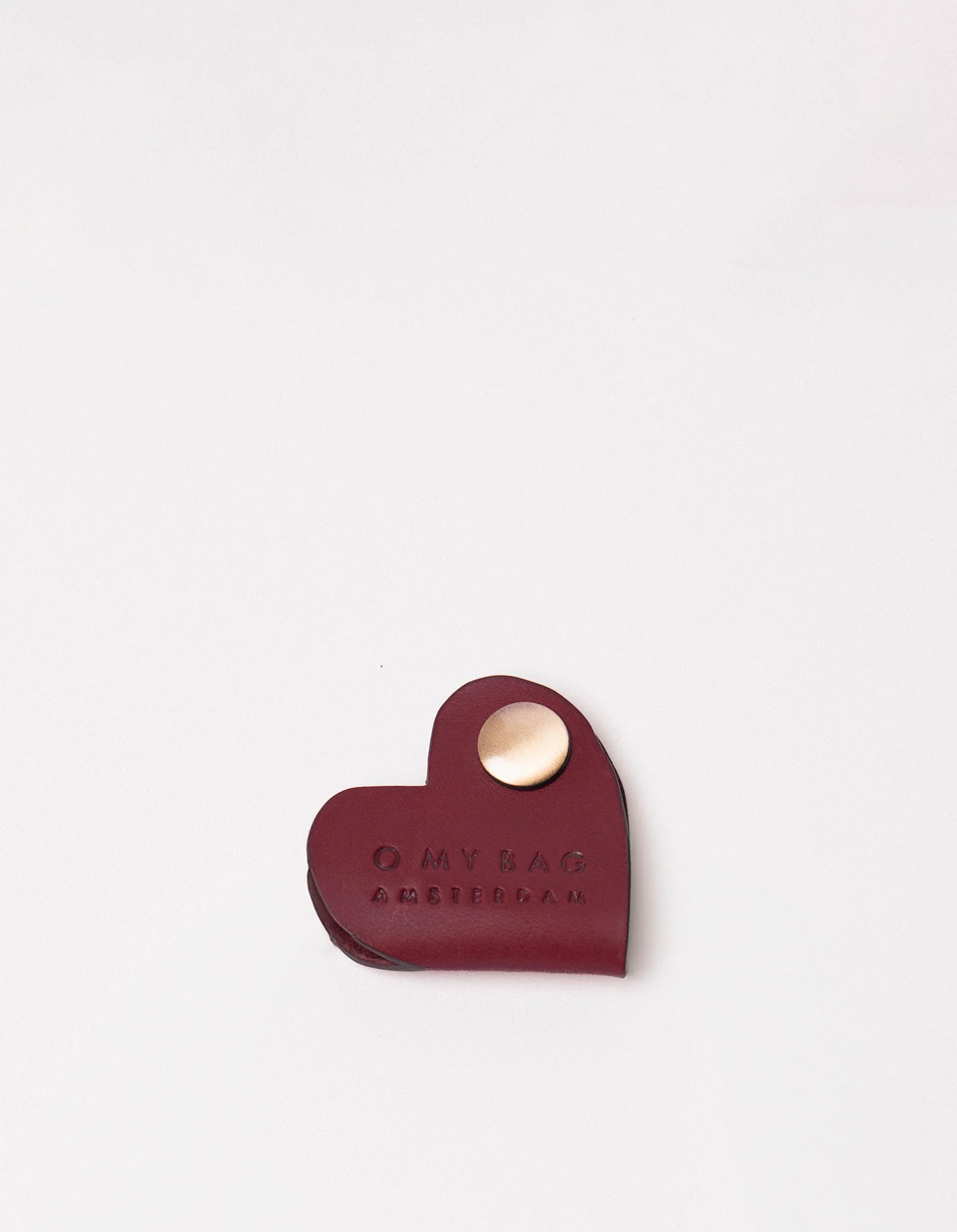 Heart Cord Taco - Dark Cherry Classic Leather - Image 2