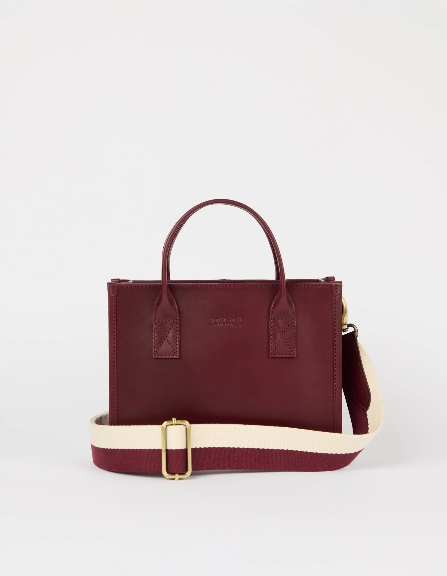 Jackie Midi + Webbing Strap - Dark Cherry Classic Leather - Image 3