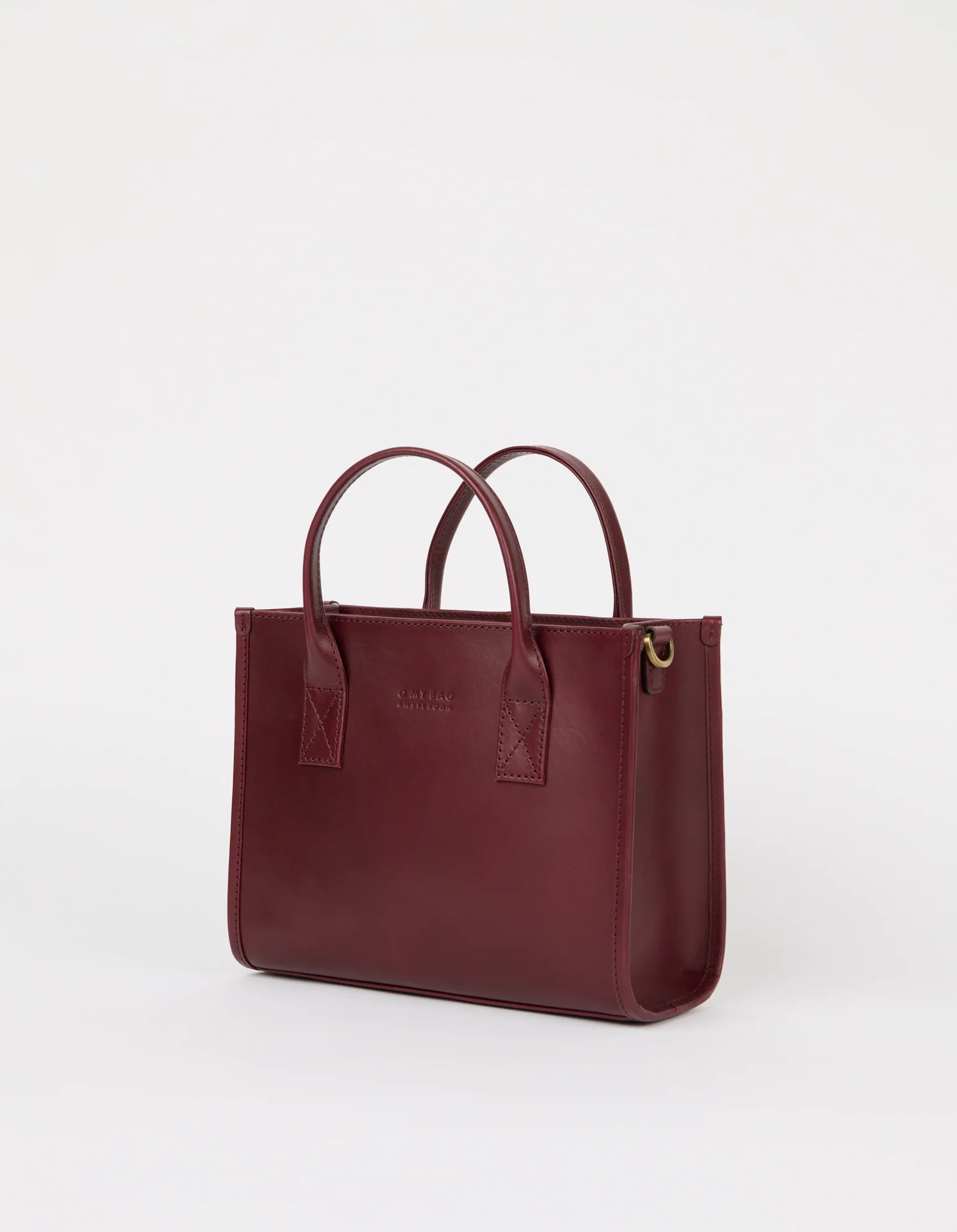 Jackie Midi + Webbing Strap - Dark Cherry Classic Leather - Image 4