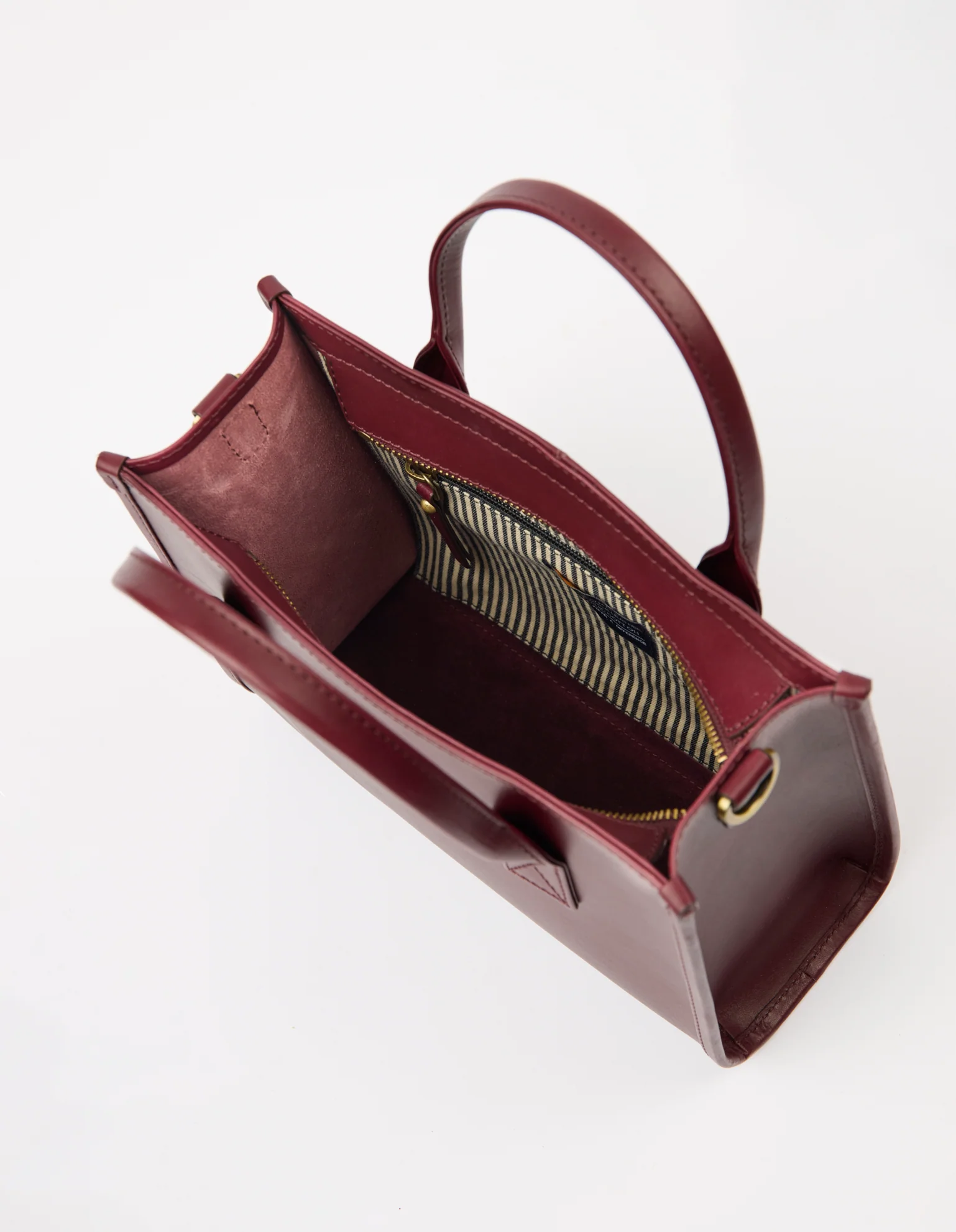 Jackie Midi + Webbing Strap - Dark Cherry Classic Leather - Image 6