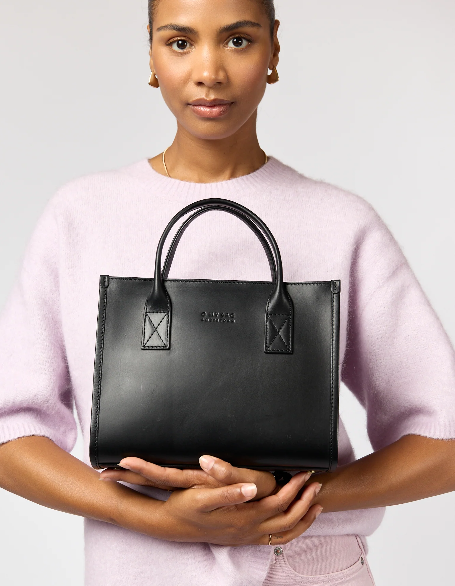 Jackie Midi + Leather Strap - Black Classic Leather - Image 7