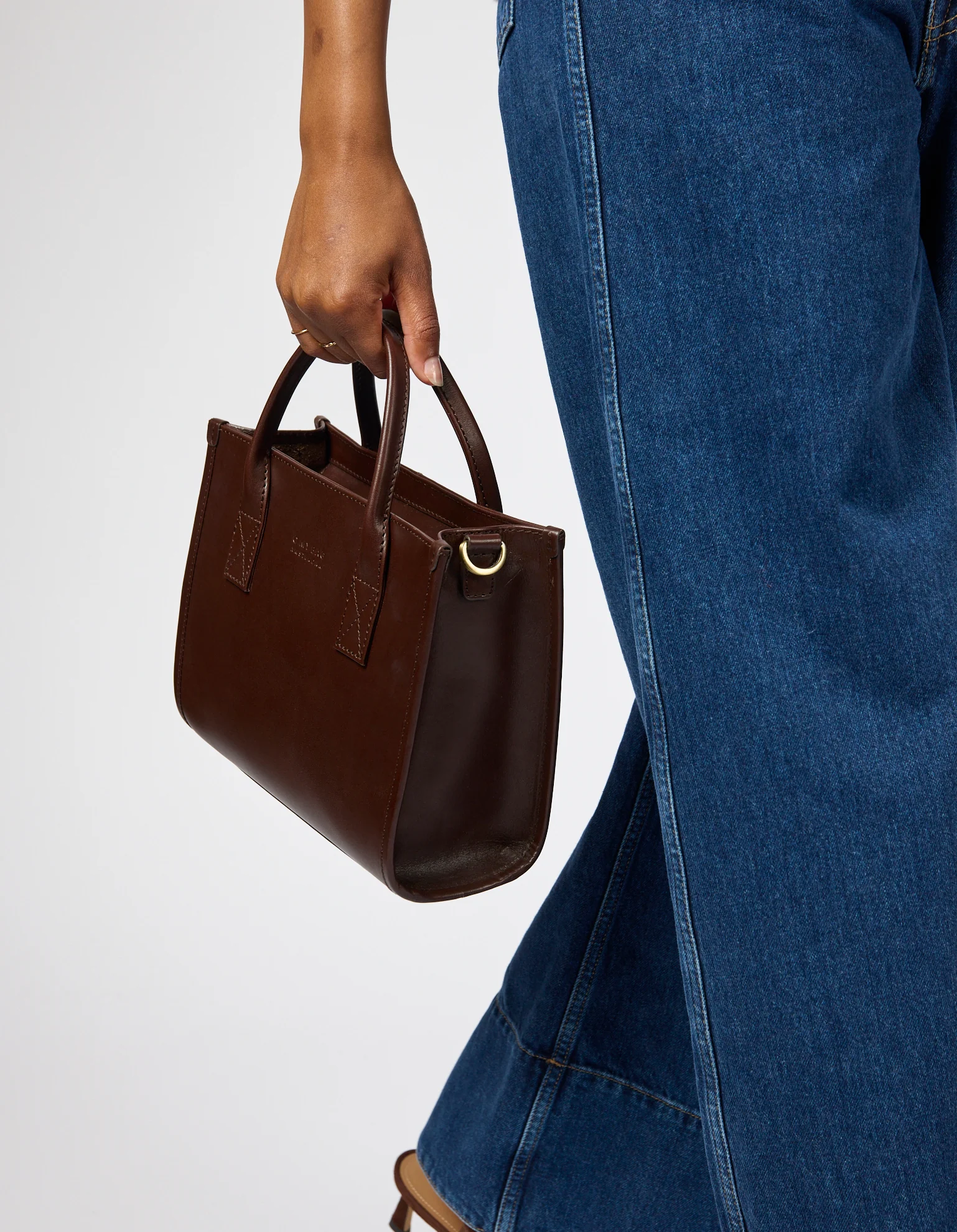 Jackie Midi + Leather Strap - Chocolate Classic Leather - Image 11
