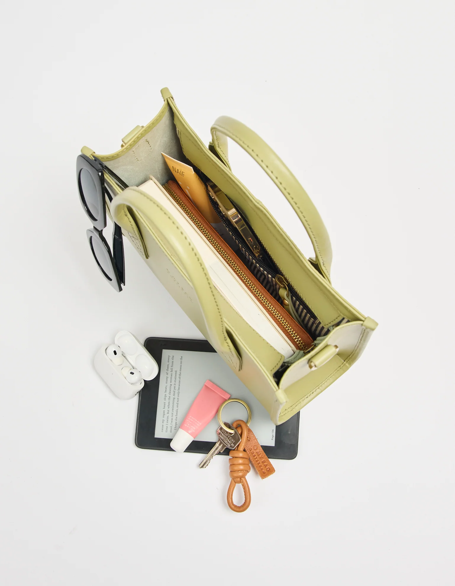 Jackie Midi - Tea Green Classic Leather - Image 7