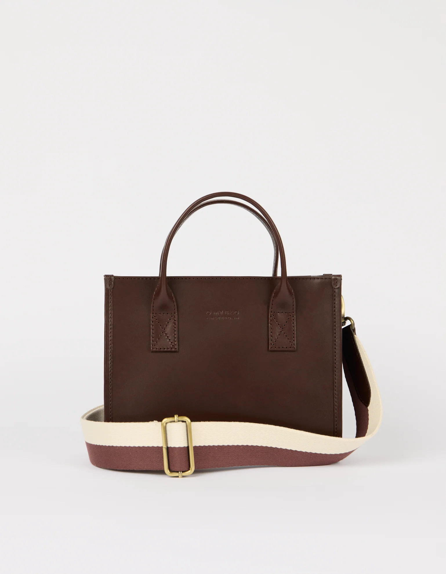 Jackie Midi + Webbing Strap - Chocolate Classic Leather - Image 3