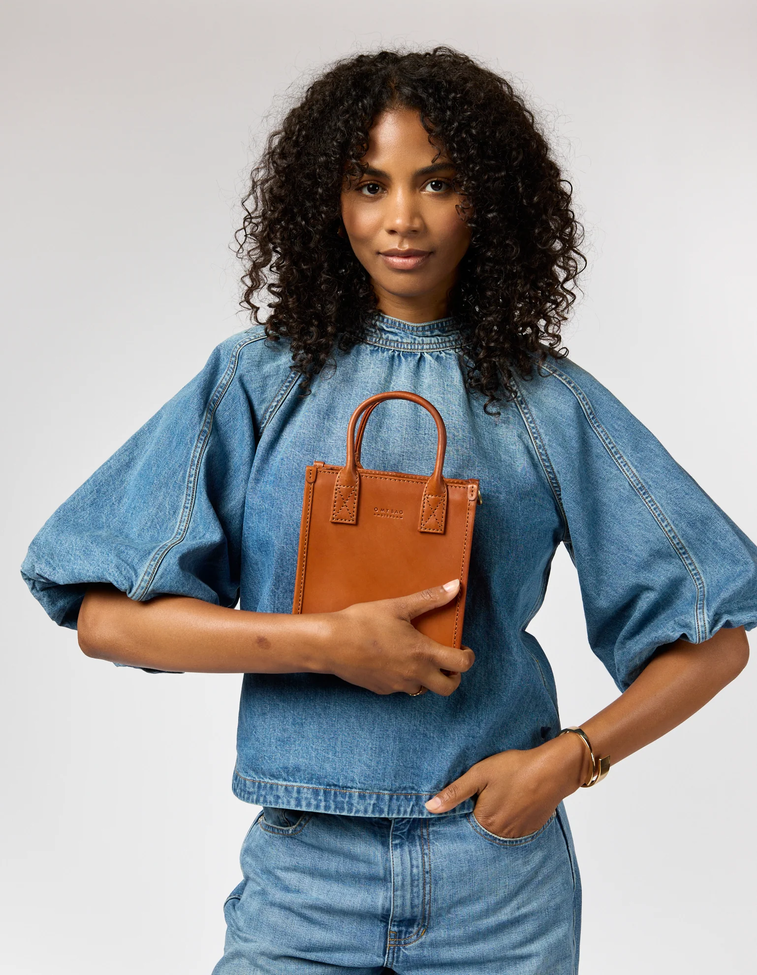 Jackie Mini - Cognac Classic Leather - Image 7