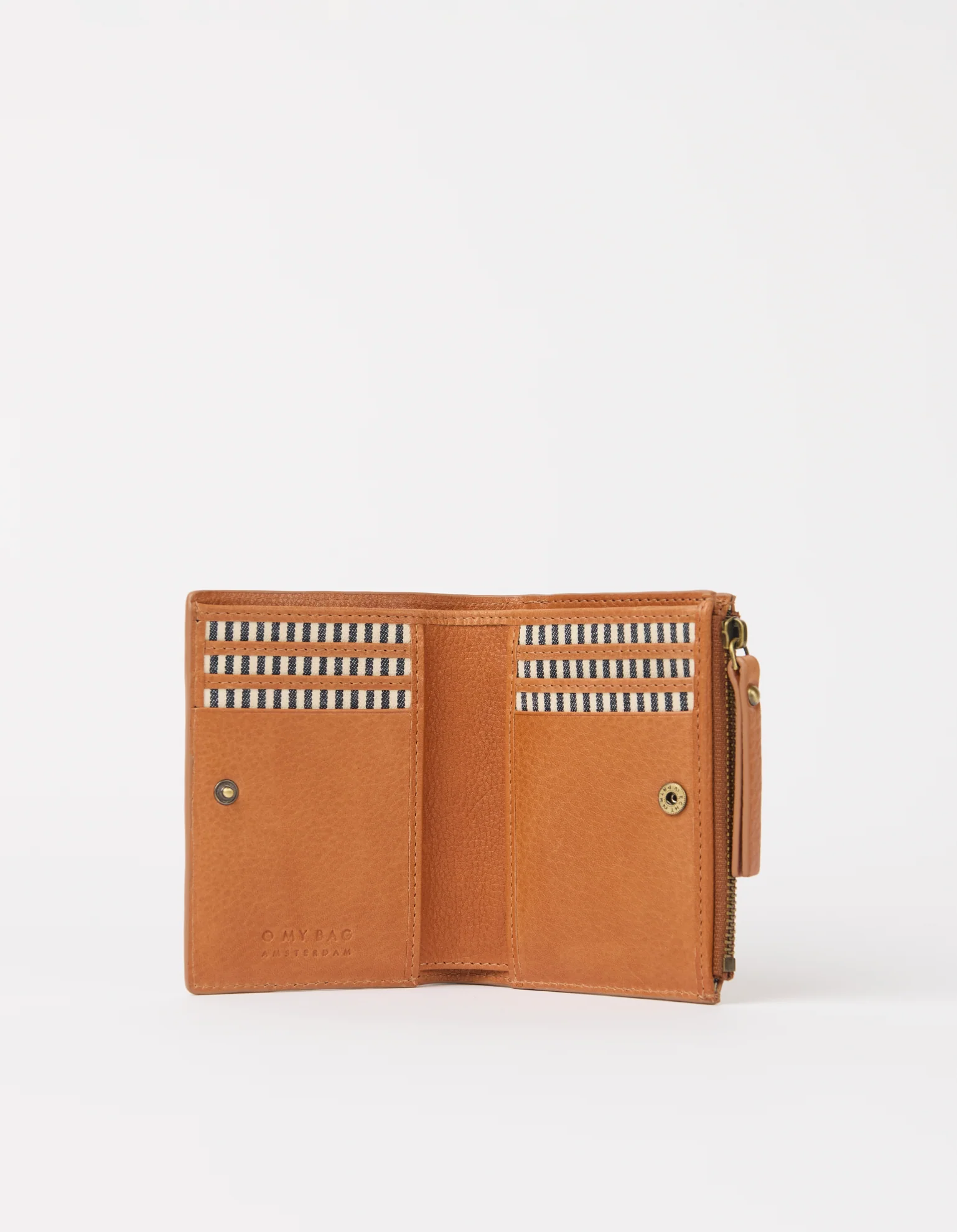 Jamie Wallet Woven - Wild Oak Woven Soft Grain Leather - Image 3