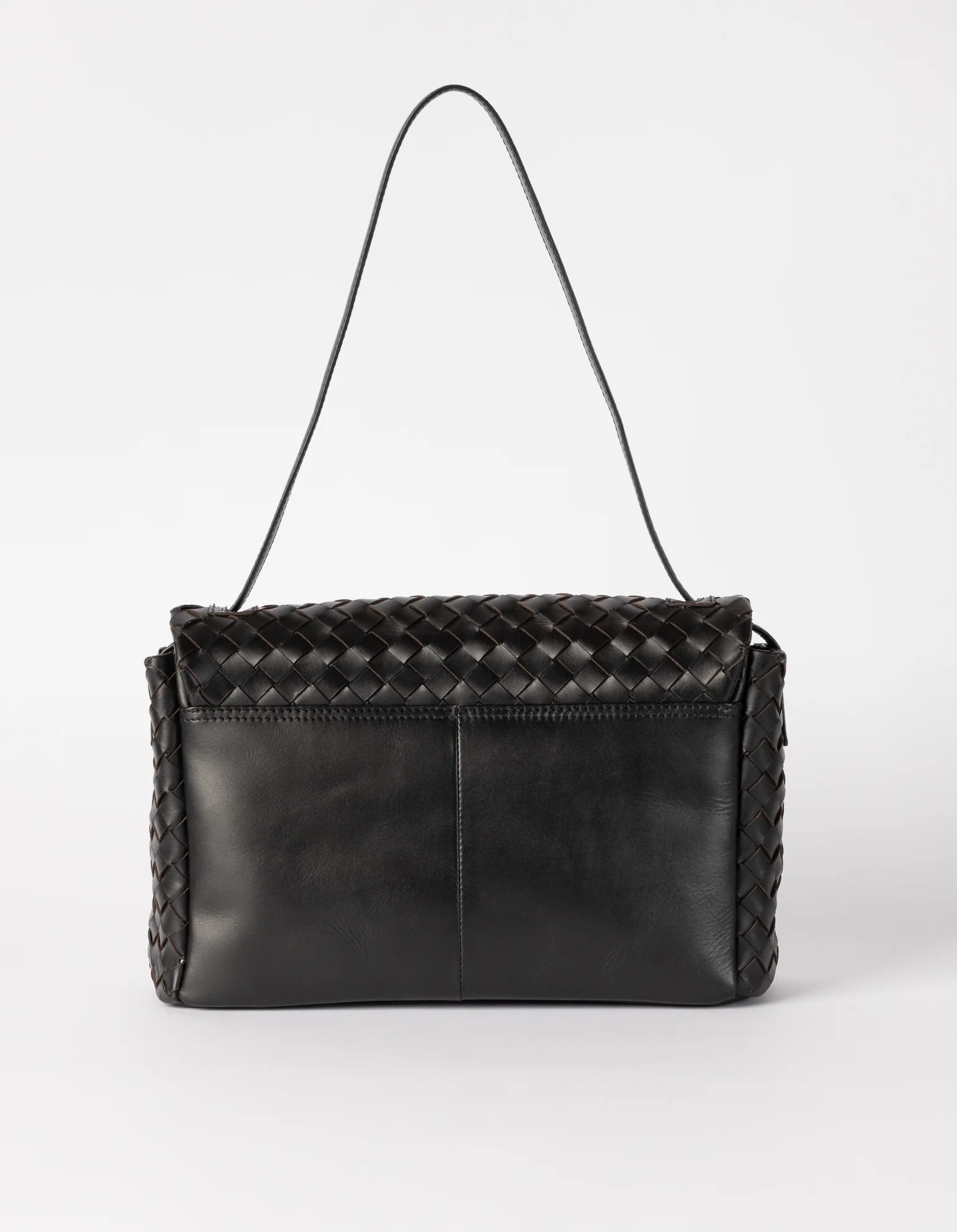 Kenzie- Black Woven Classic Leather - Image 4