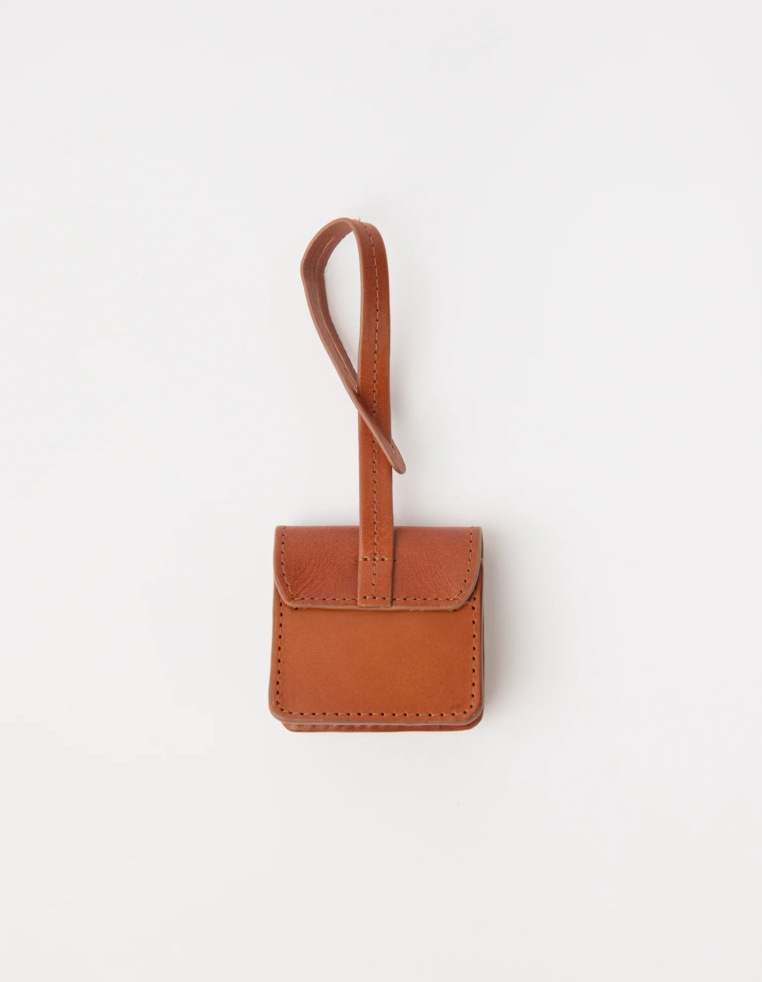 Harper Bag Charm- Cognac Classic Leather - Image 2