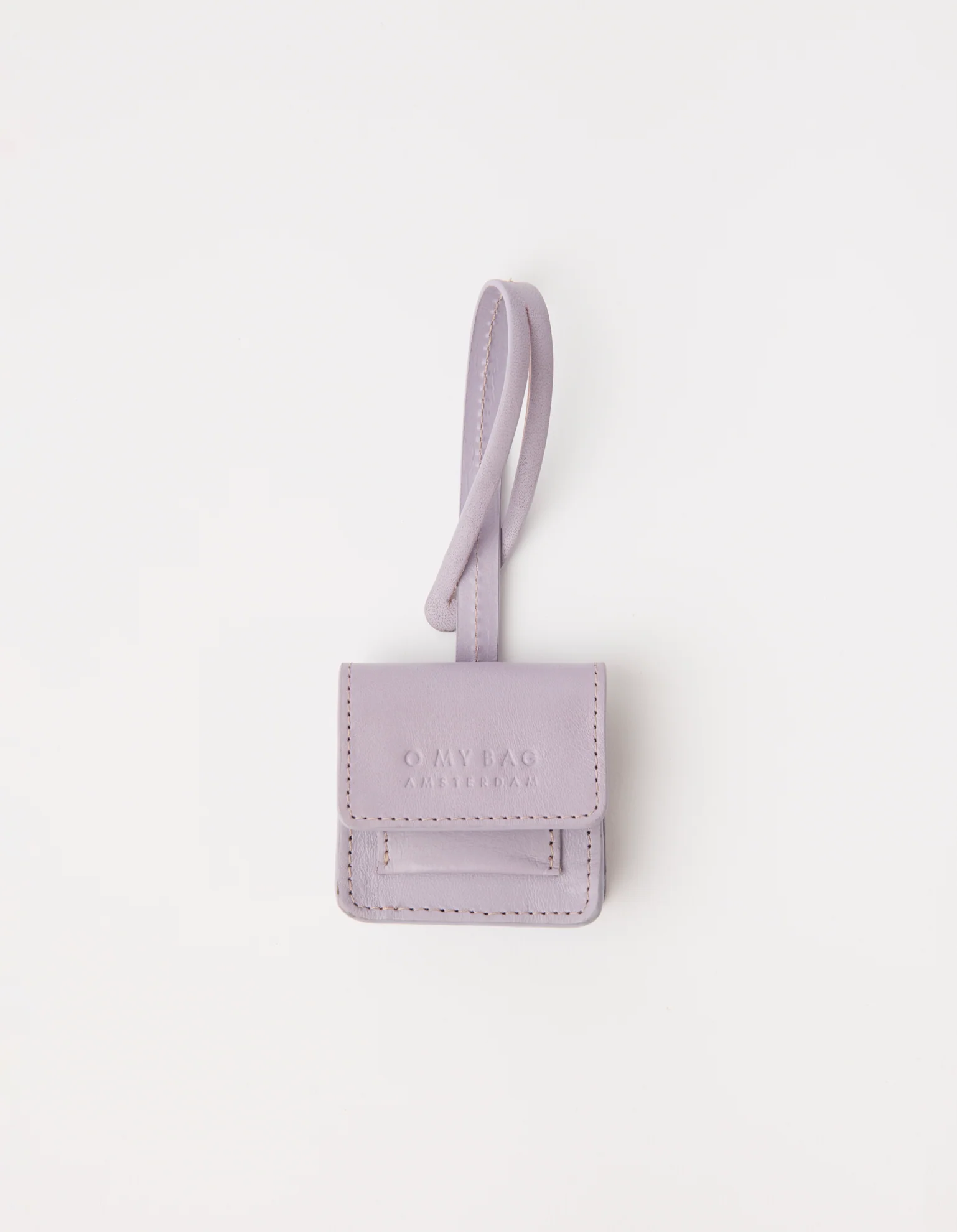 Harper Bag Charm - Lavender Classic Leather