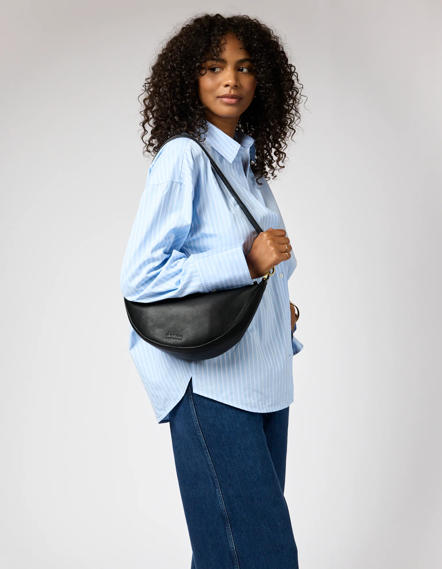 Leo Midi - Black Soft Grain Leather - Image 9