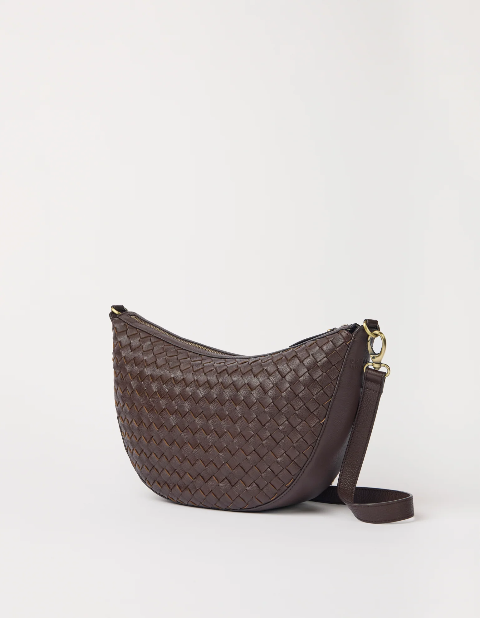 Leo Maxi - Chocolate Woven Soft Grain Leather - Image 2