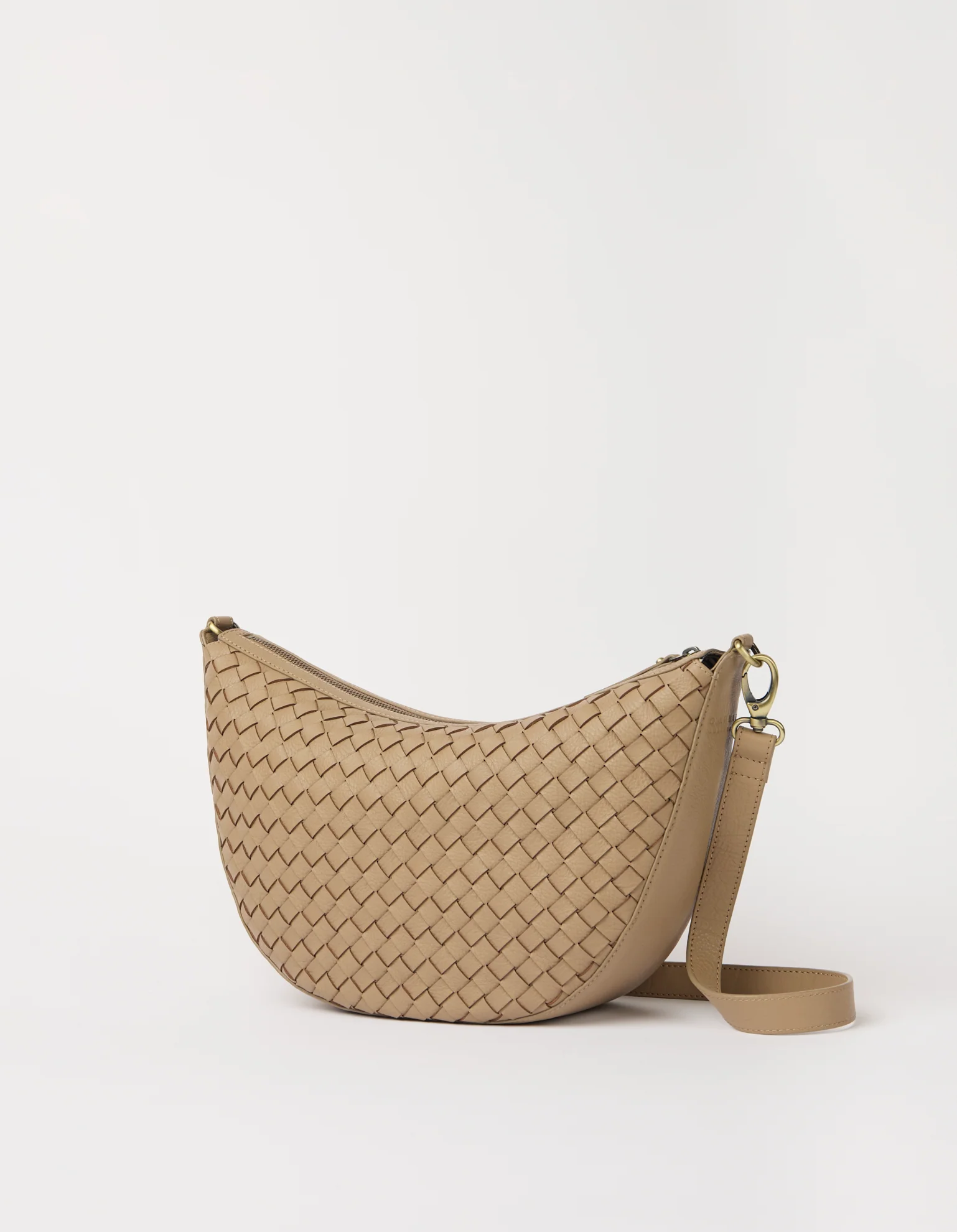 Leo Maxi - Dark Sand Woven Soft Grain Leather - Image 2