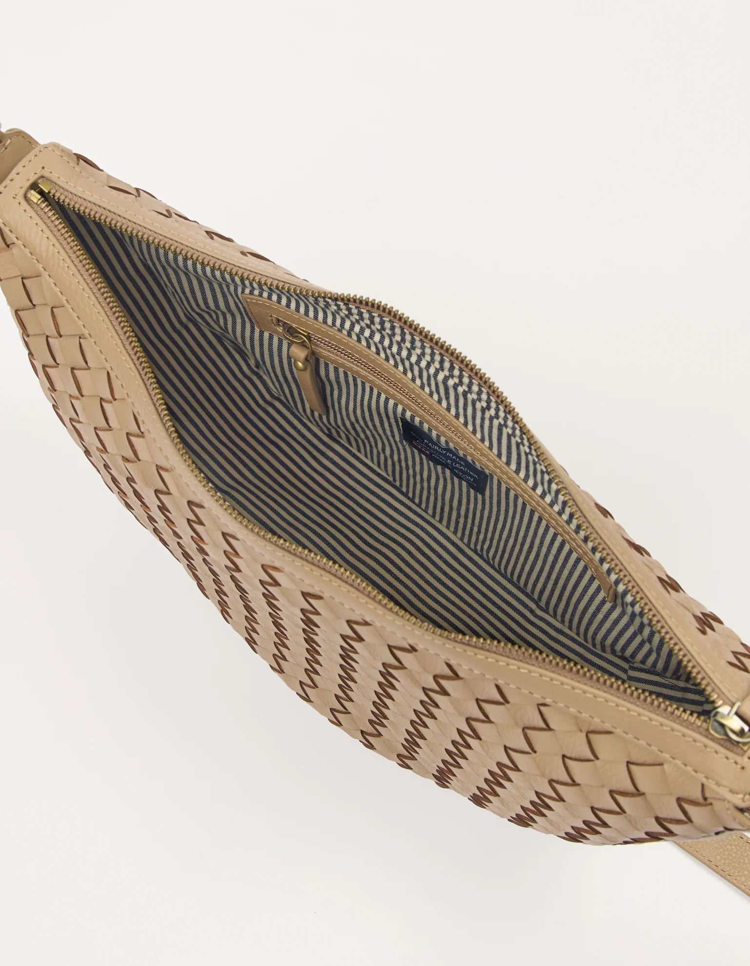 Leo Maxi - Dark Sand Woven Soft Grain Leather - Image 3