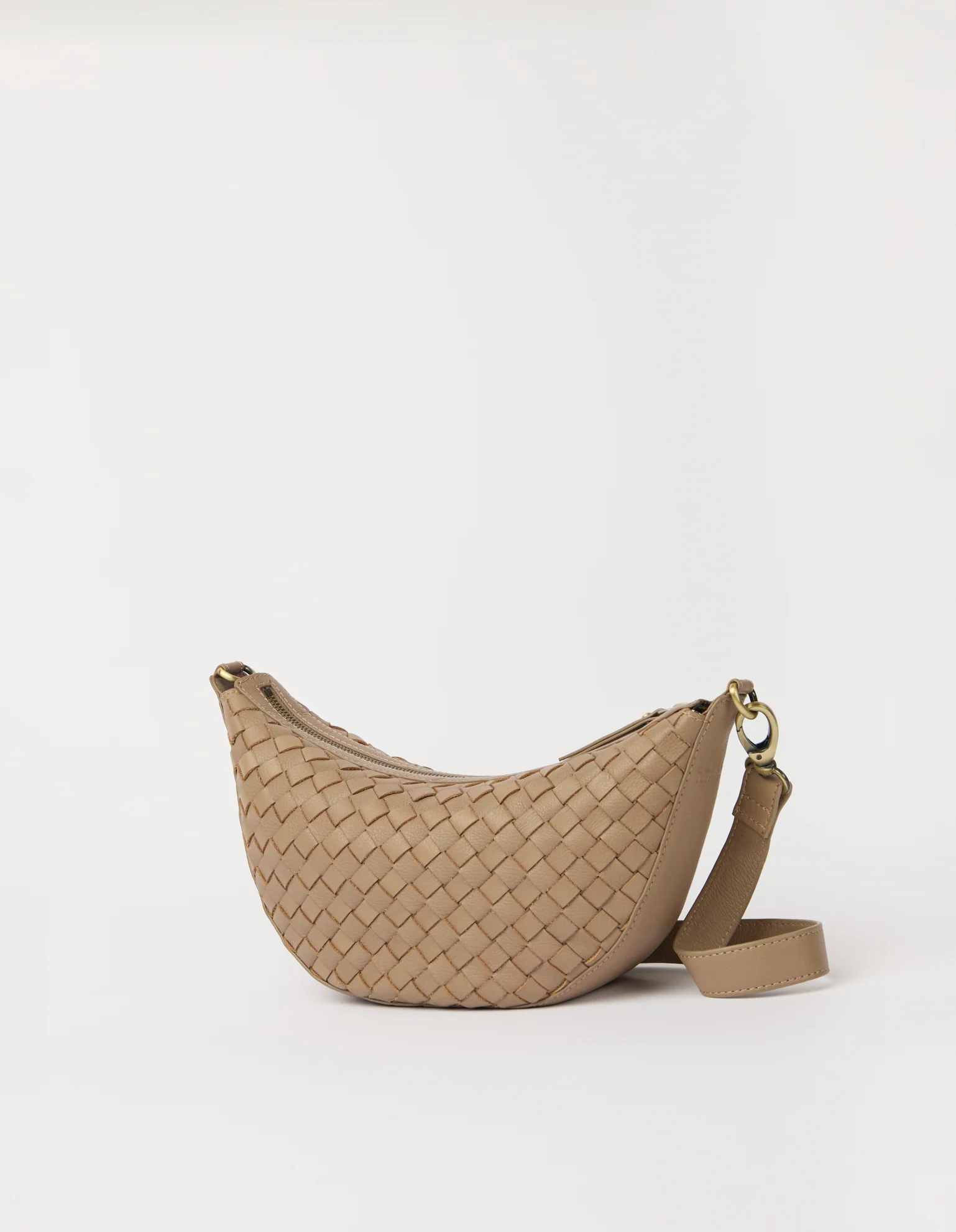 Leo Midi - Dark Sand Woven Soft Grain Leather - Image 2