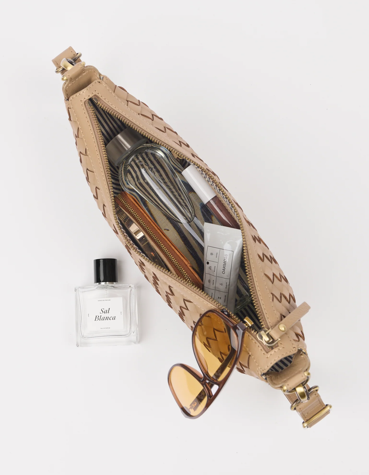 Leo Midi - Dark Sand Woven Soft Grain Leather - Image 4