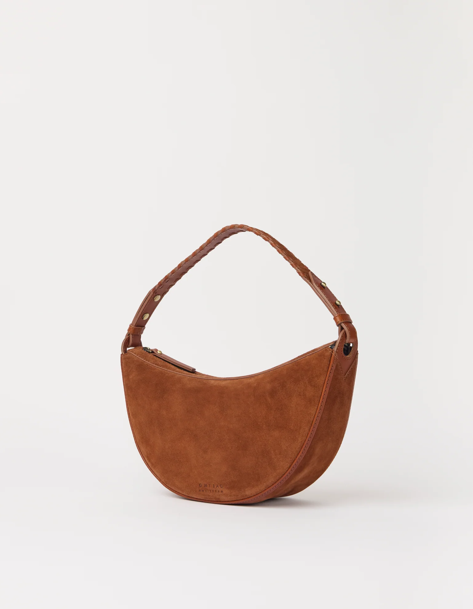 Leo Midi Shoulder Strap - Cognac Suède with Classic Leather - Image 3