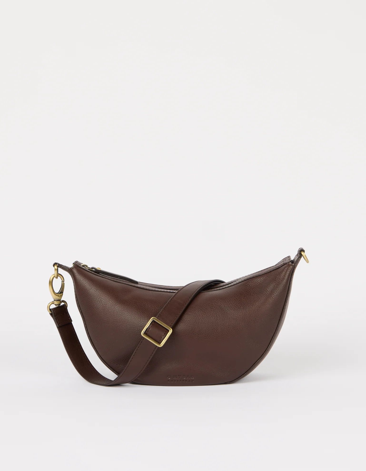 Leo Midi Twisted Handle - Chocolate Soft Grain Leather - Image 5