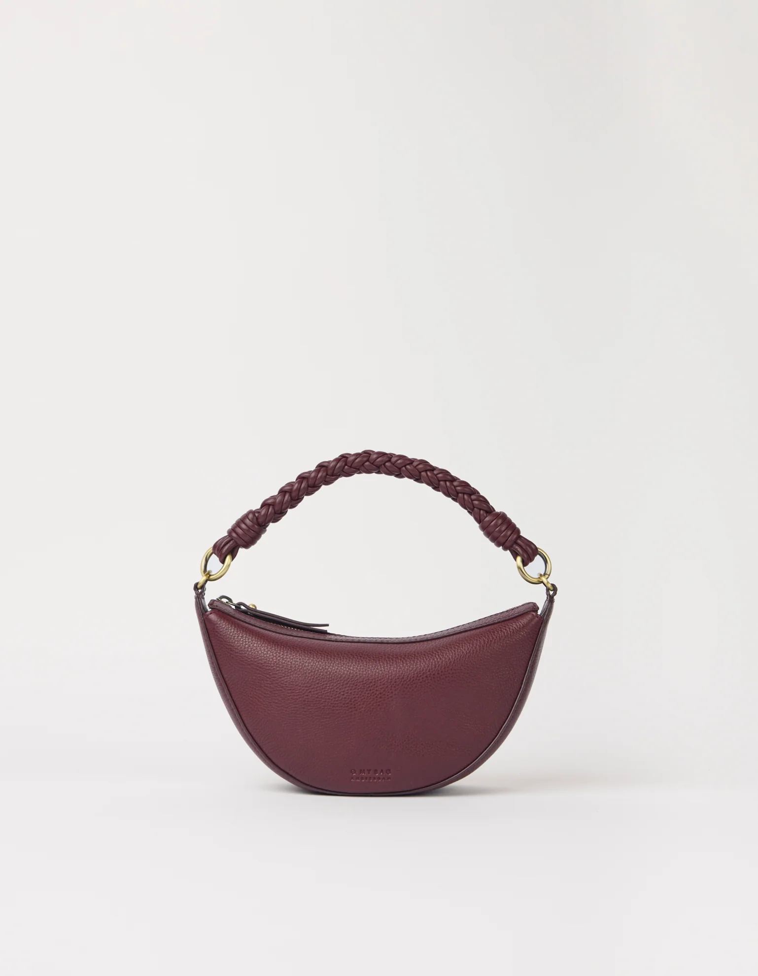 Leo Mini Twisted Handle - Dark Cherry Soft Grain Leather - Image 2