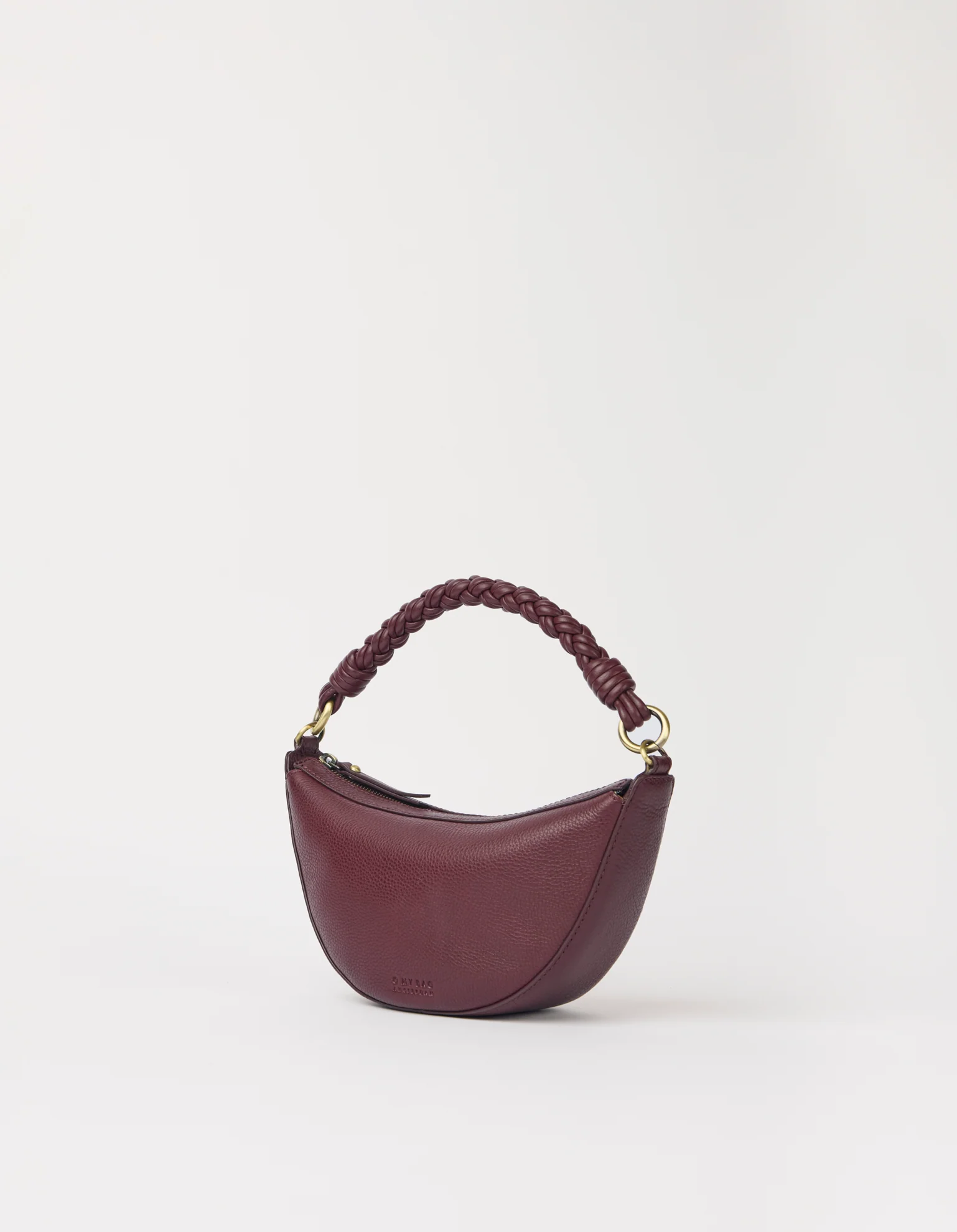 Leo Mini Twisted Handle - Dark Cherry Soft Grain Leather - Image 4
