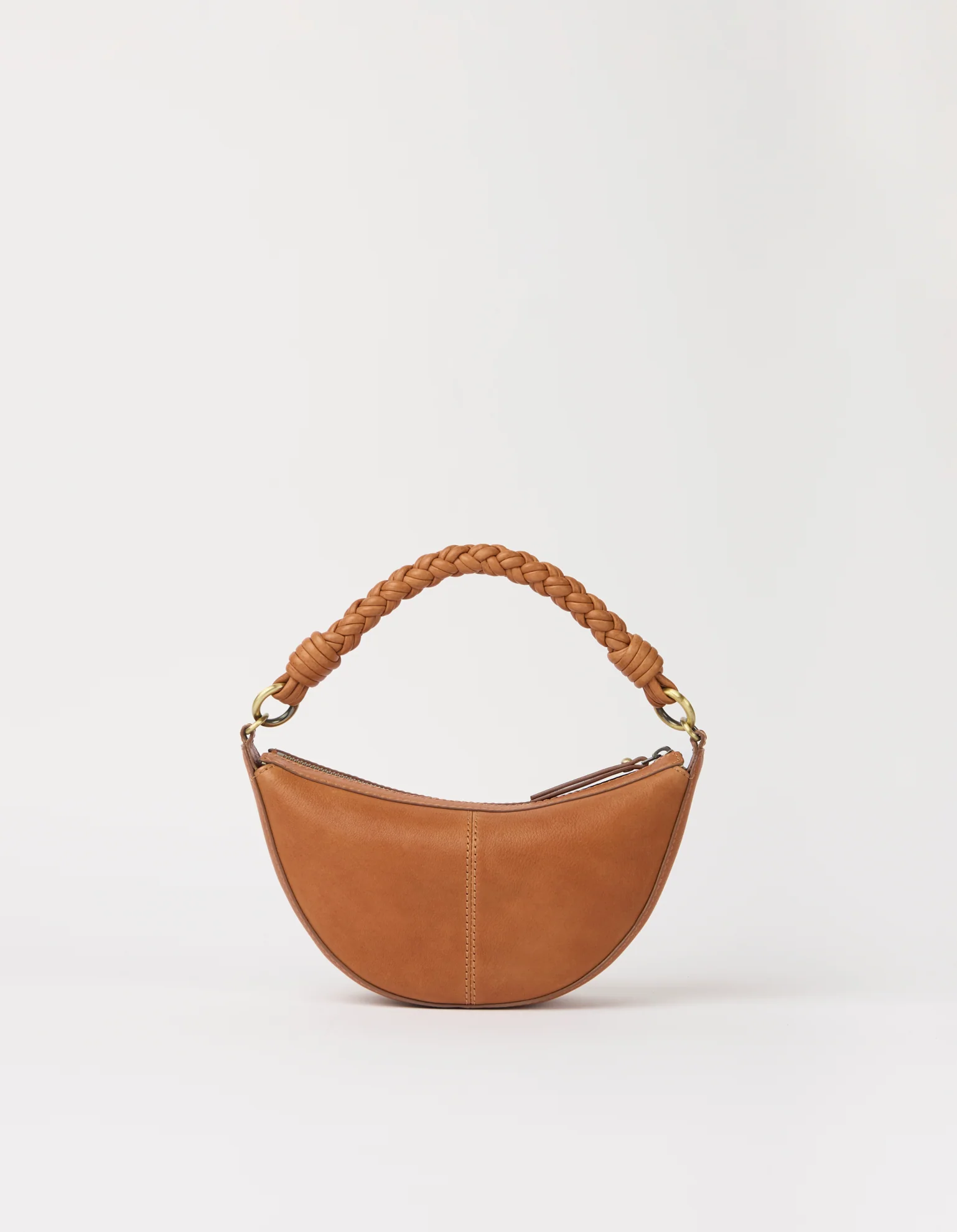 Leo Mini Twisted Handle - Wild Oak Soft Grain Leather - Image 3