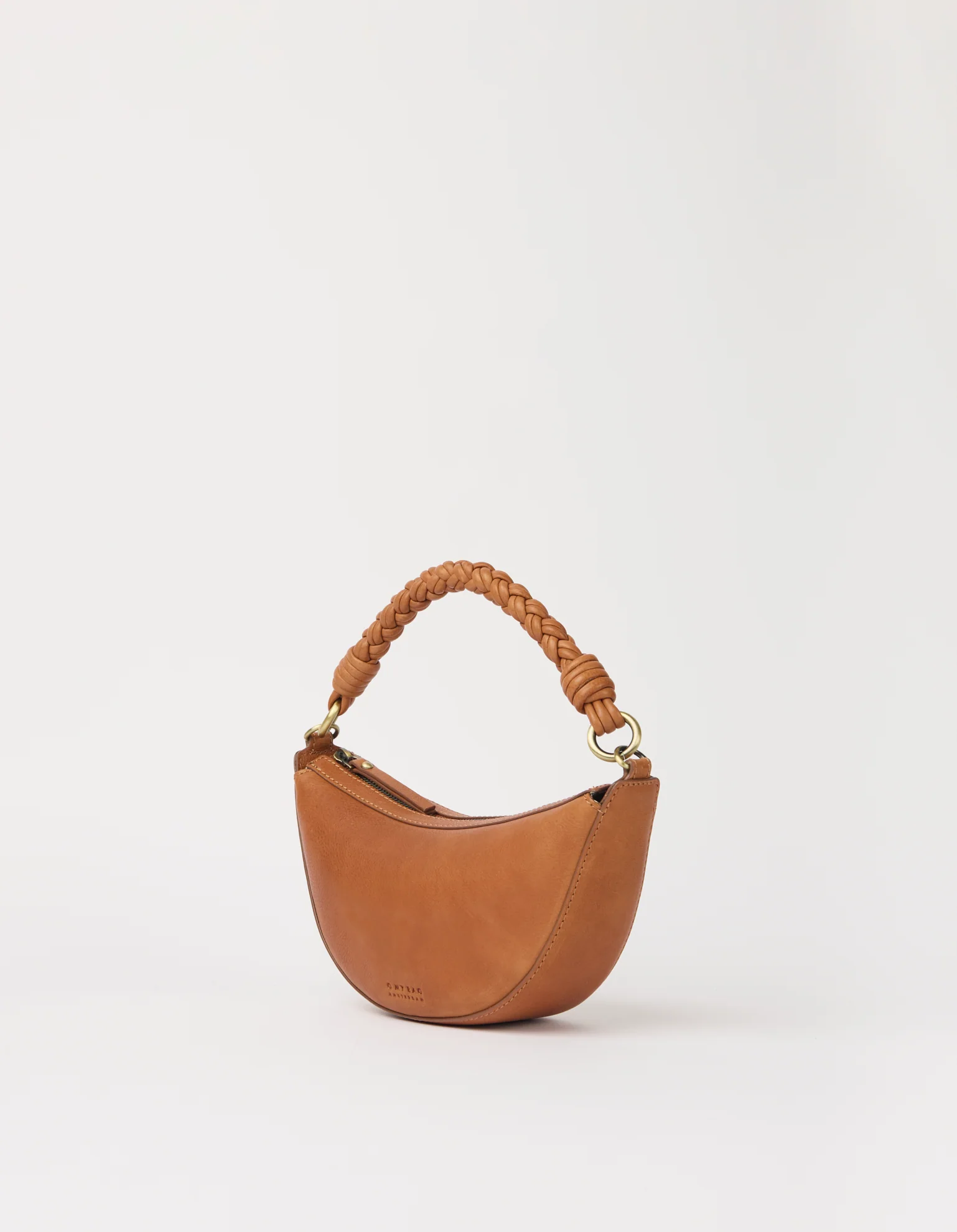 Leo Mini Twisted Handle - Wild Oak Soft Grain Leather - Image 4